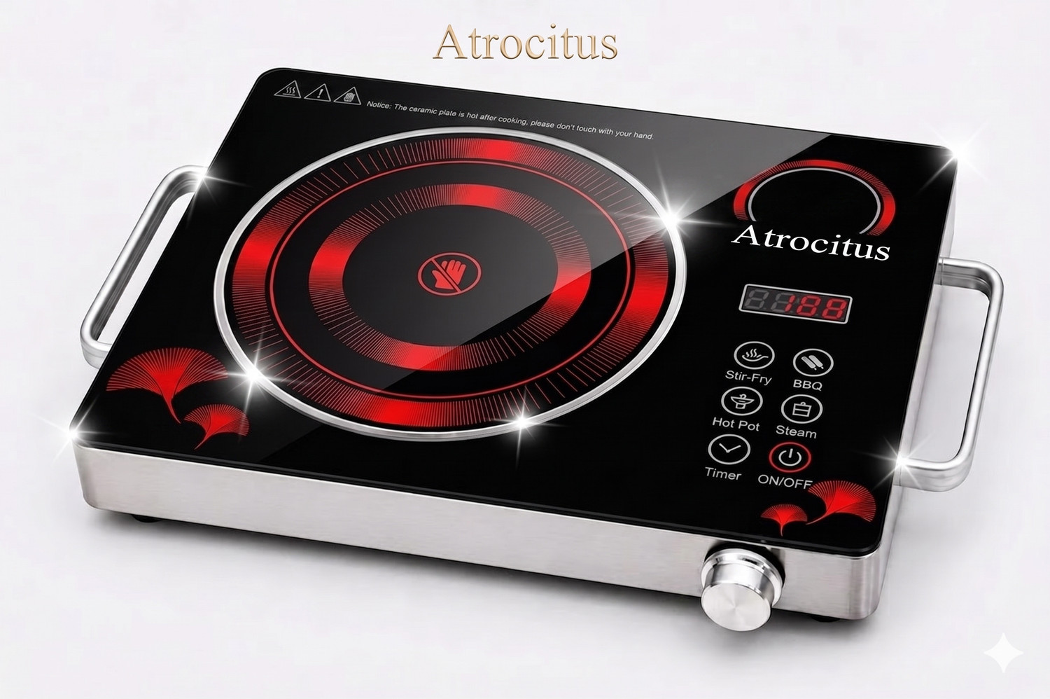 Image of Atrocitus 3500 W Infrared Cooktop Touch Panel