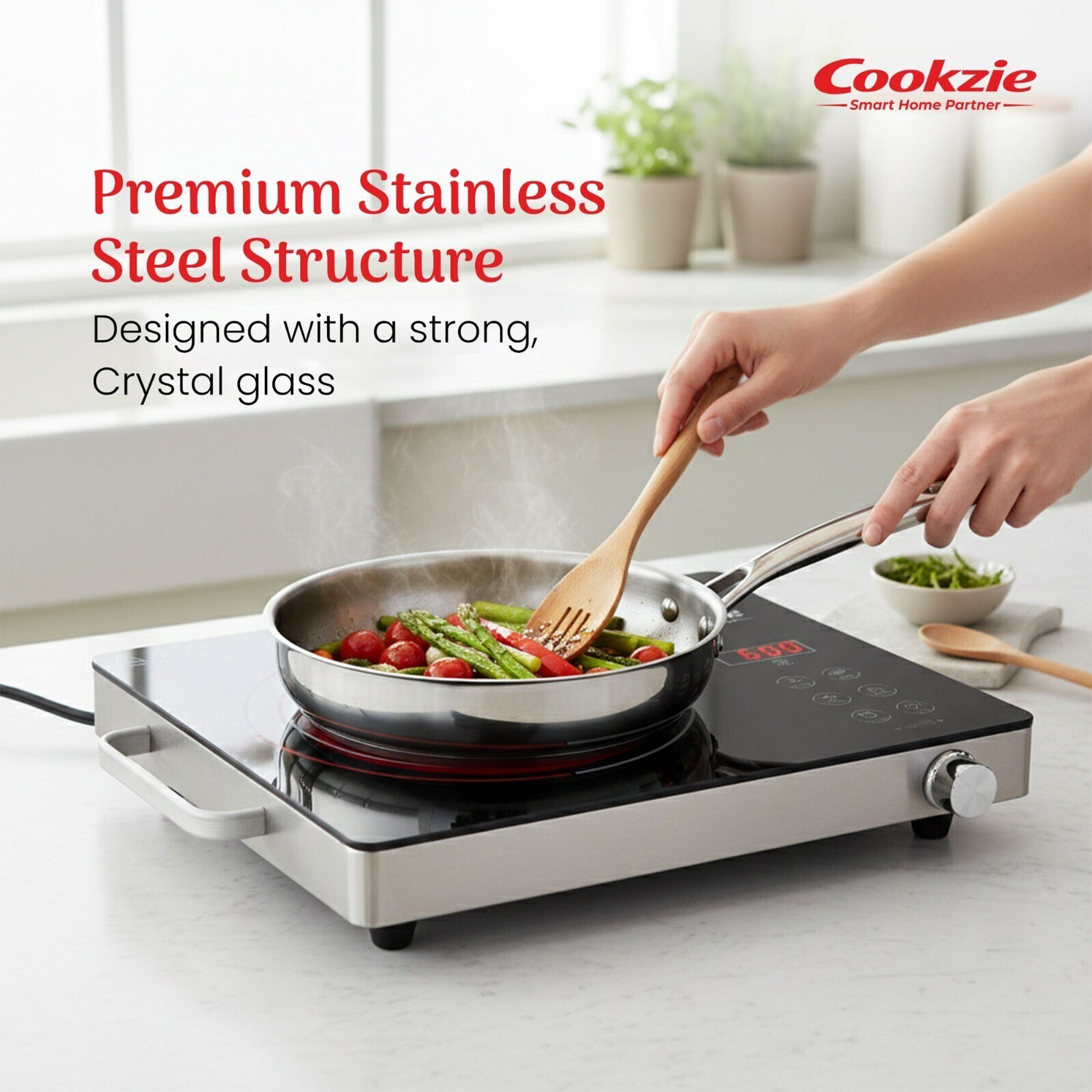 Image of Cookzie 2200 W Infrared Cooktop Touch Panel