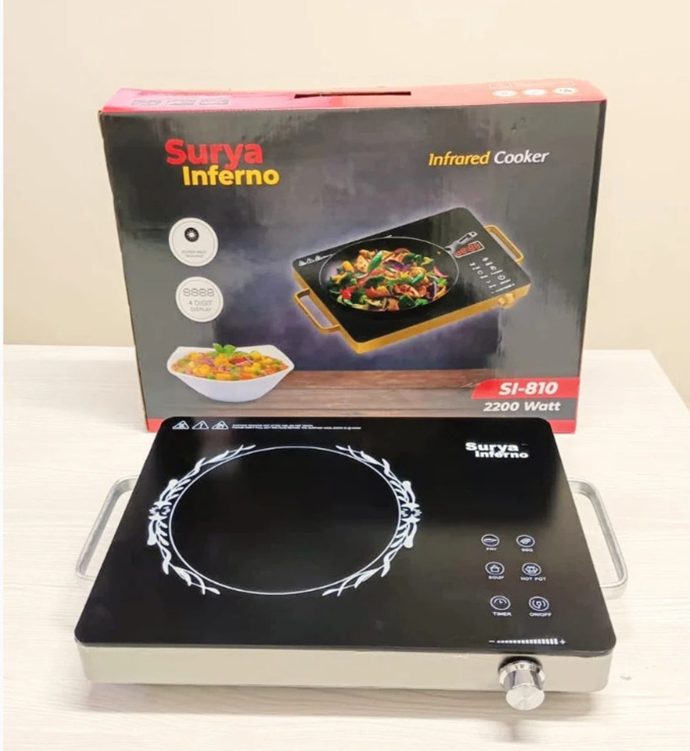 Image of Surya Inferno 74 W Induction Cooktop Touch Panel