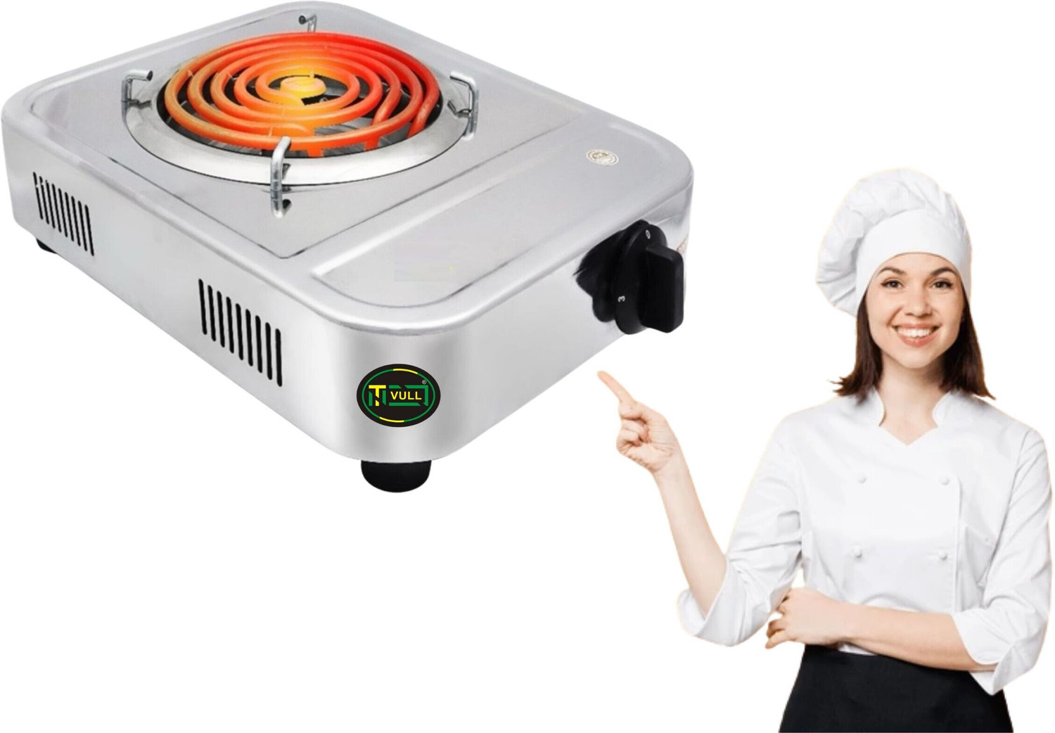 Image of NETVULL 2000 W Radiant Cooktop Jog Dial