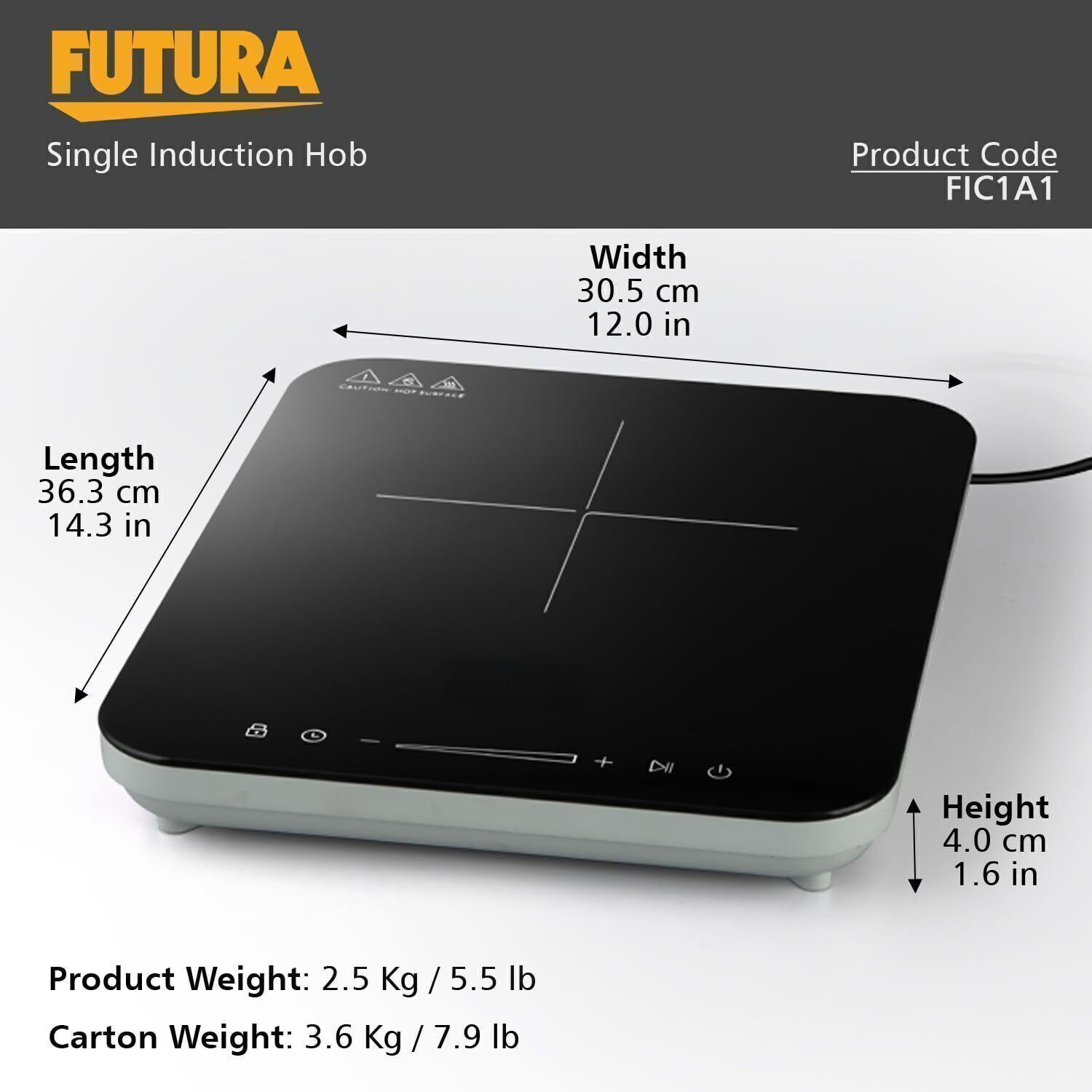 Image of Hawkins 2000 W Induction Cooktop Touch Panel