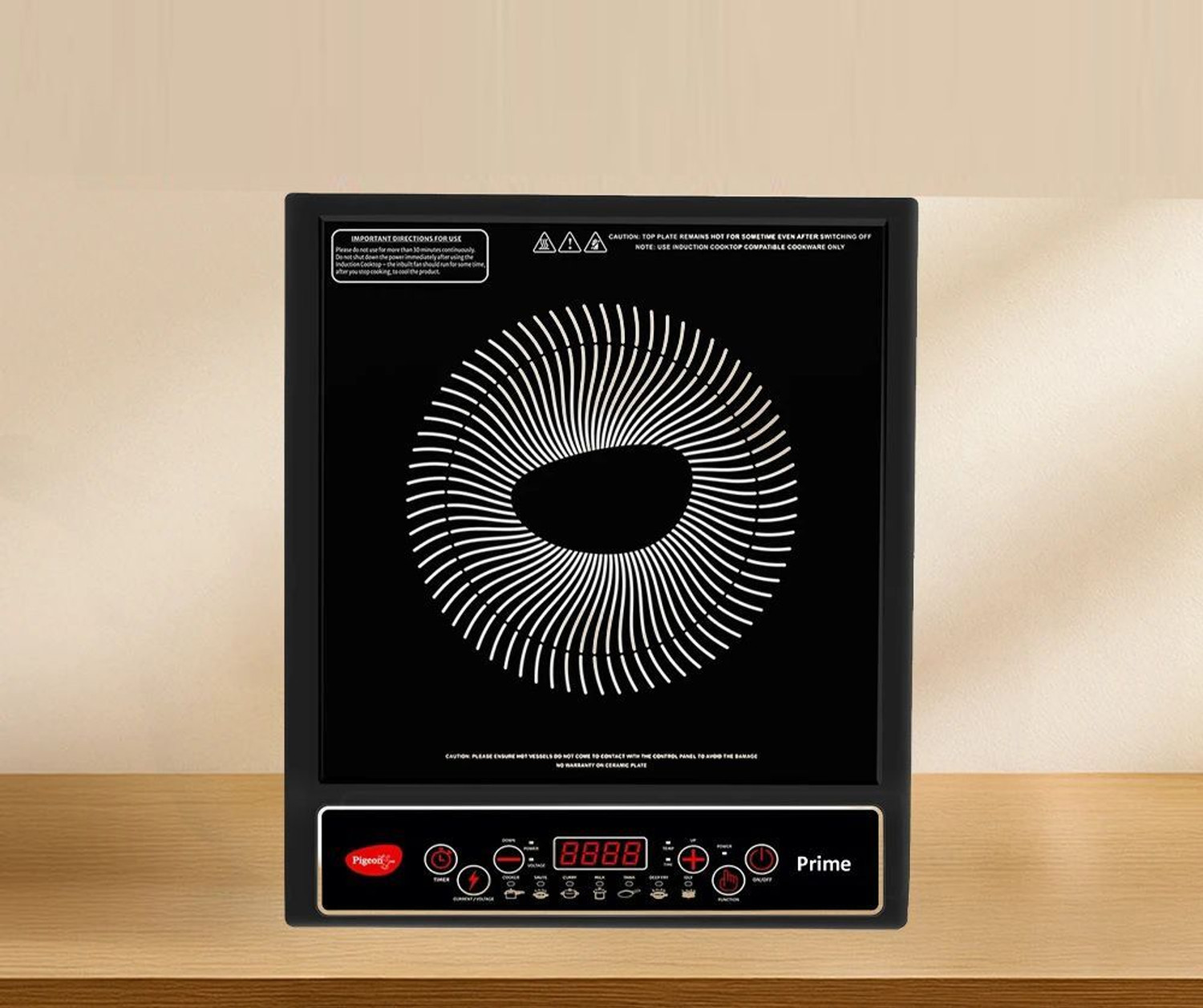 Image of Pigeon 1800 W Induction Cooktop Push Button