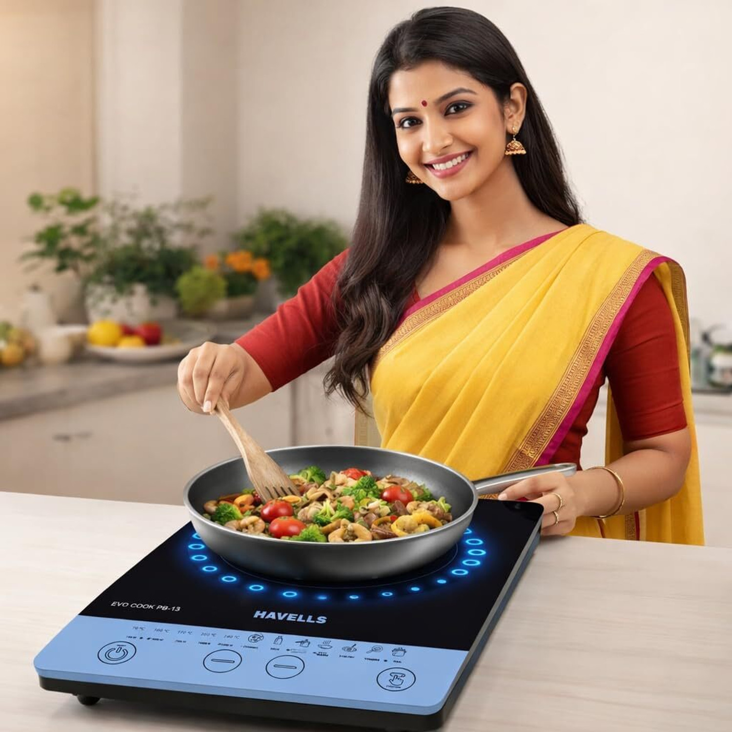Image of HAVELLS 1300 W Induction Cooktop Touch Panel