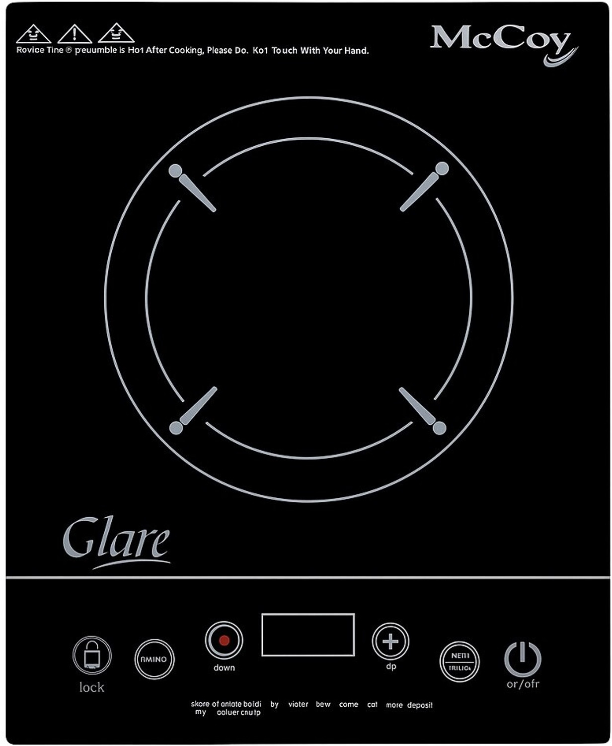 Image of Mccoy 2000 W Induction Cooktop Touch Panel