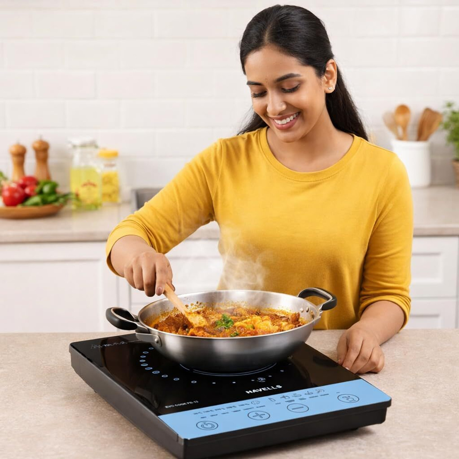 Image of HAVELLS 1300 W Induction Cooktop Touch Panel