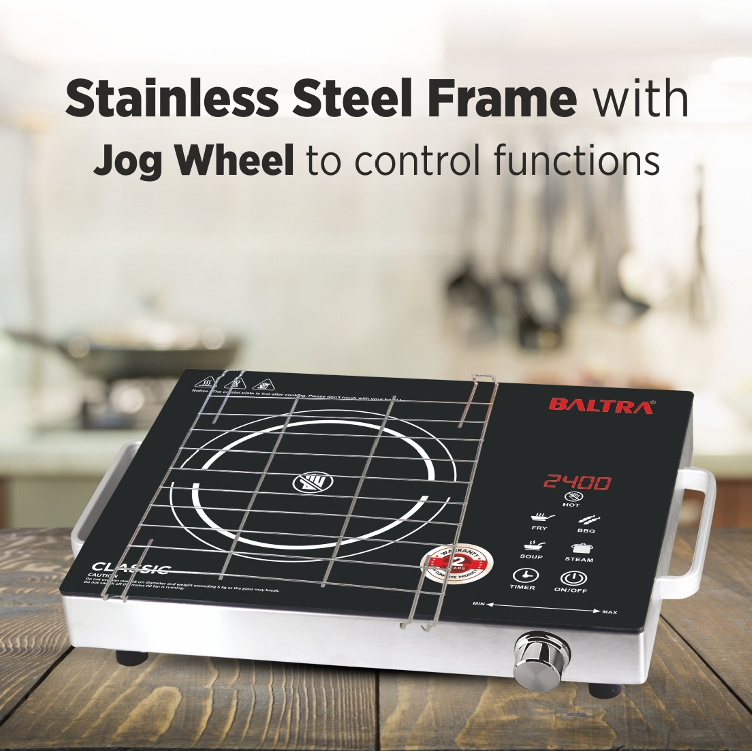 Image of Baltra 2400 W Infrared Cooktop Touch Panel