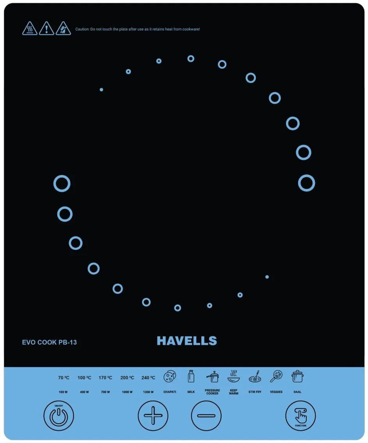 Image of HAVELLS 1300 W Induction Cooktop Touch Panel