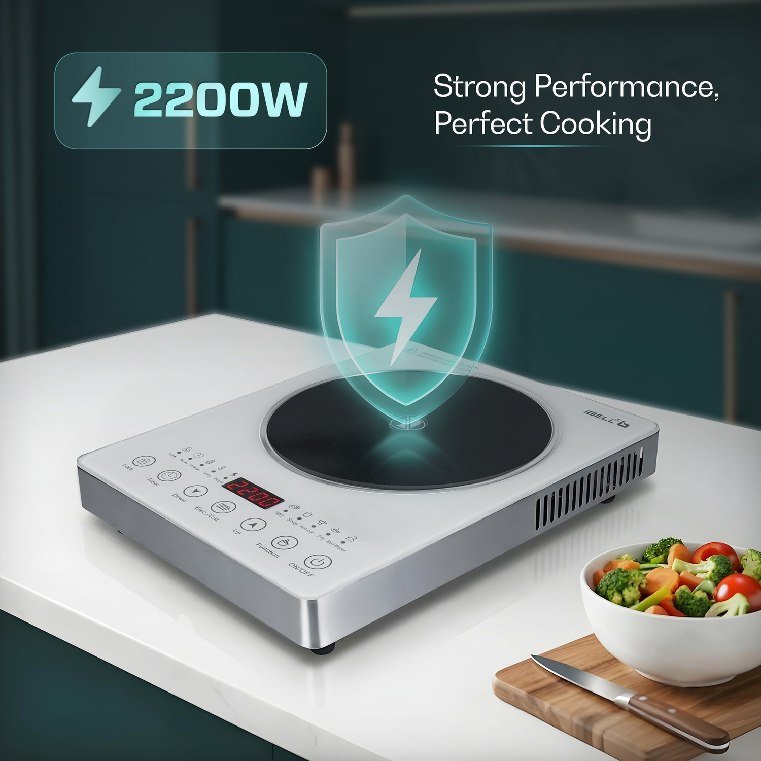 Image of iBELL 2200 W Infrared Cooktop Touch Panel
