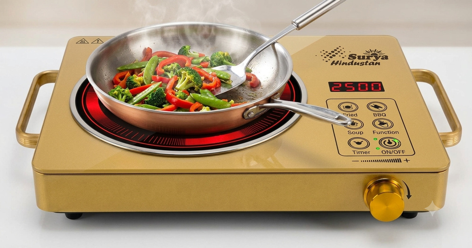 Image of Surya Hindustan 2500 W Infrared Cooktop Touch Panel