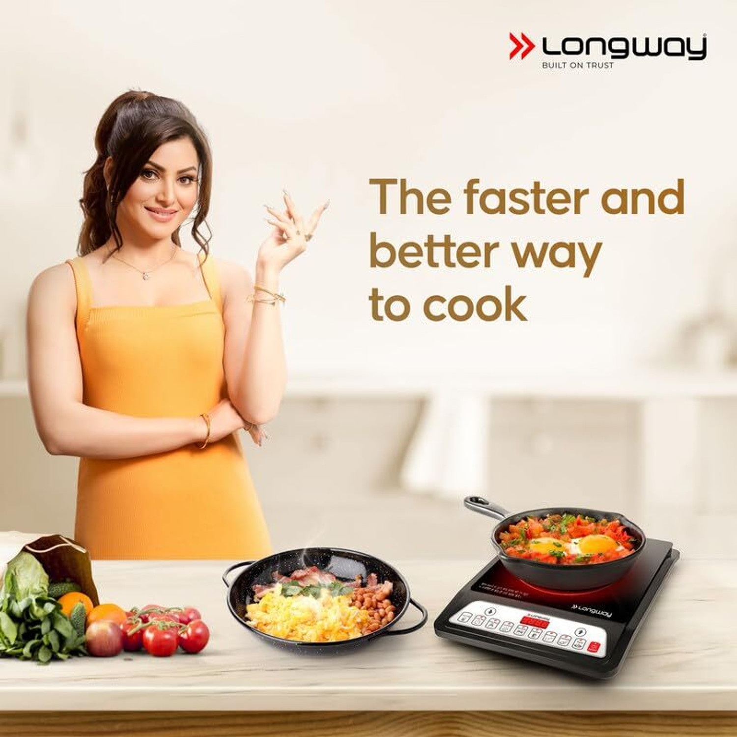 Image of Longway 2000 W Induction Cooktop Touch Panel