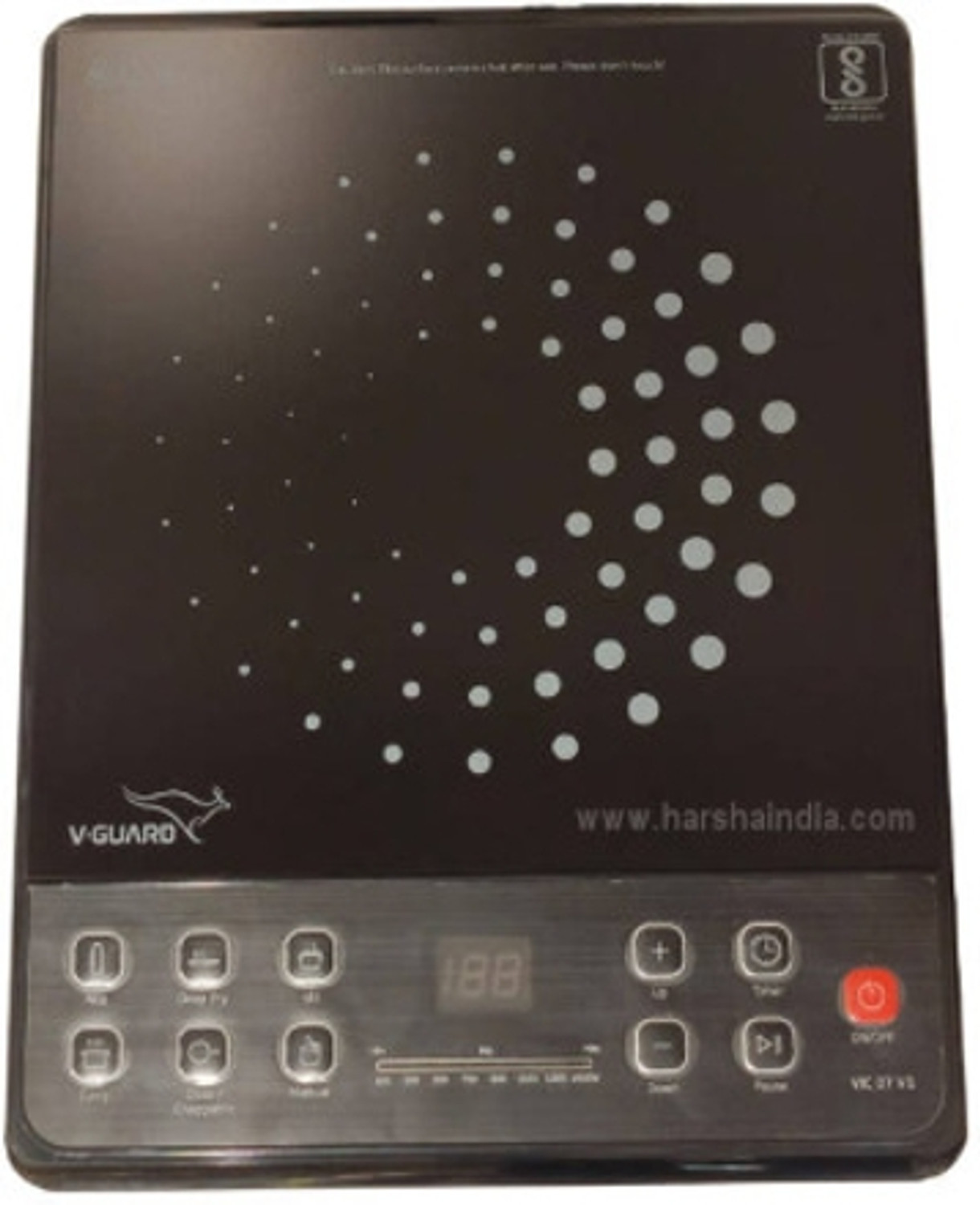 Image of V-Guard 1600 W Induction Cooktop Touch Panel
