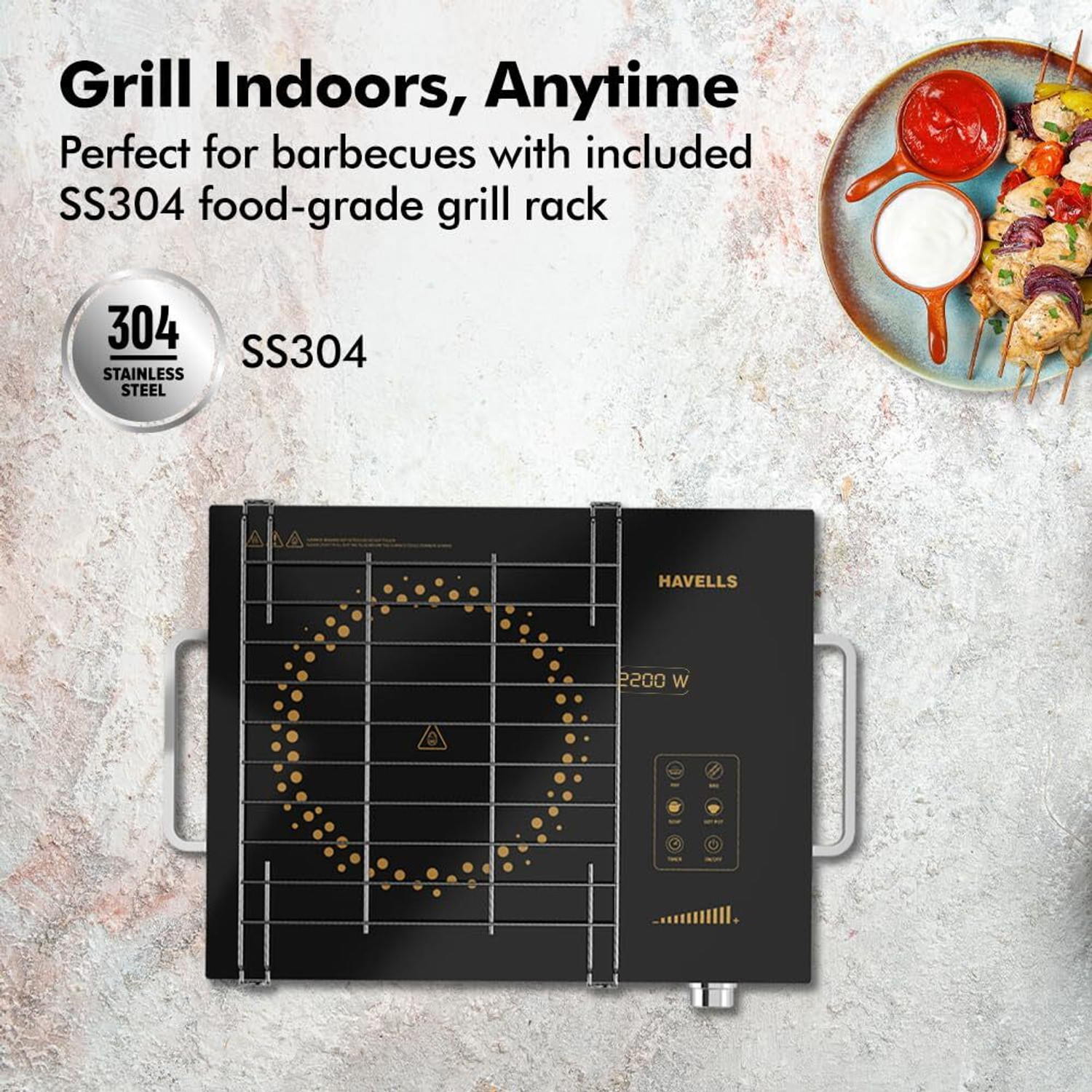 Image of HAVELLS 2200 W Infrared Cooktop Touch Panel