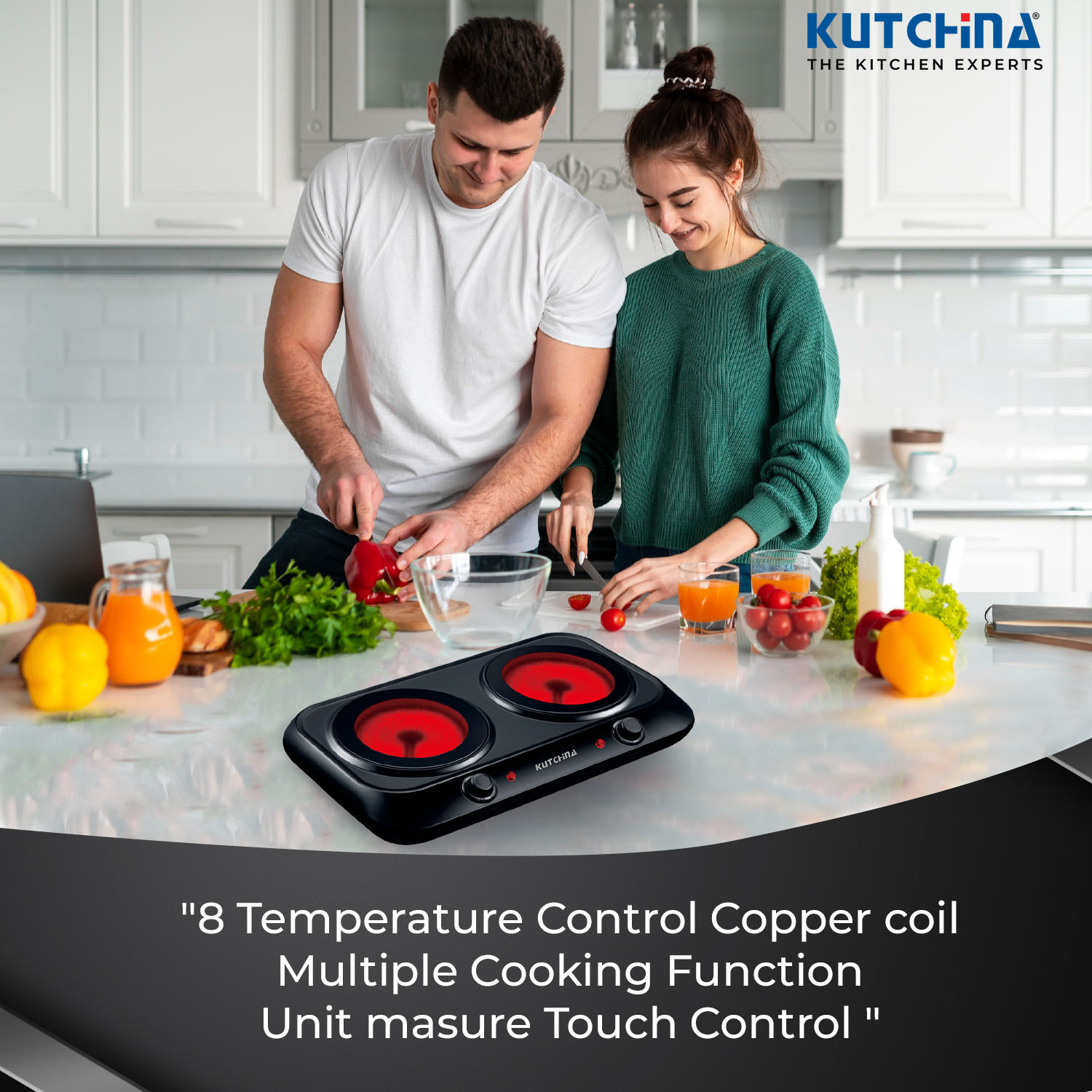 Image of Kutchina 2400 W Radiant Cooktop Jog Dial