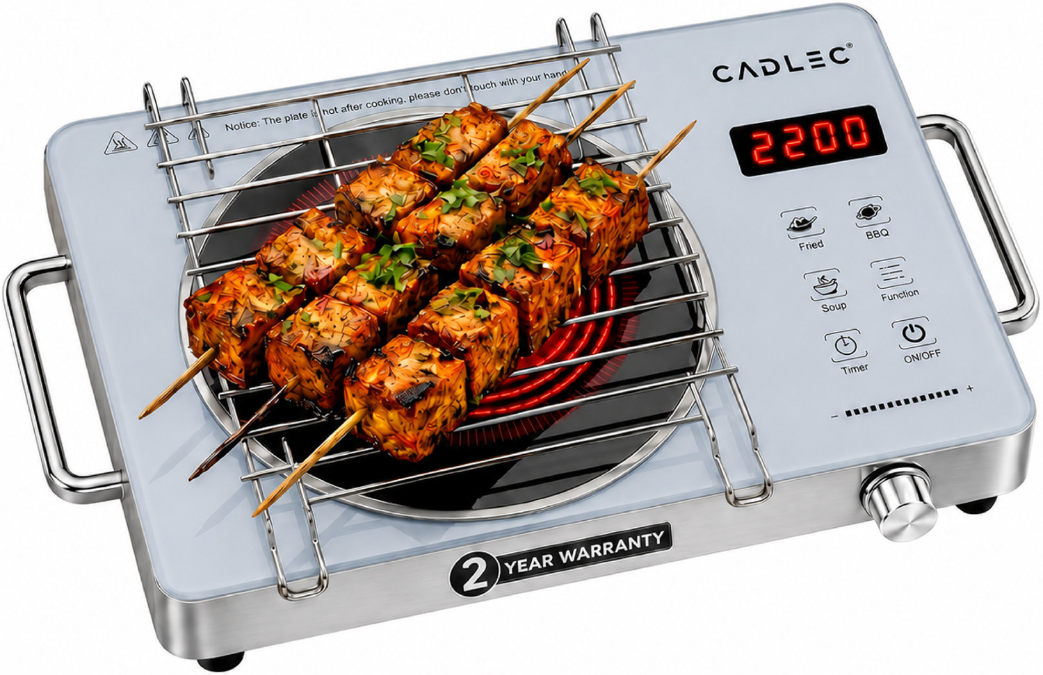Image of Cadlec 2201 W Infrared Cooktop Touch Panel