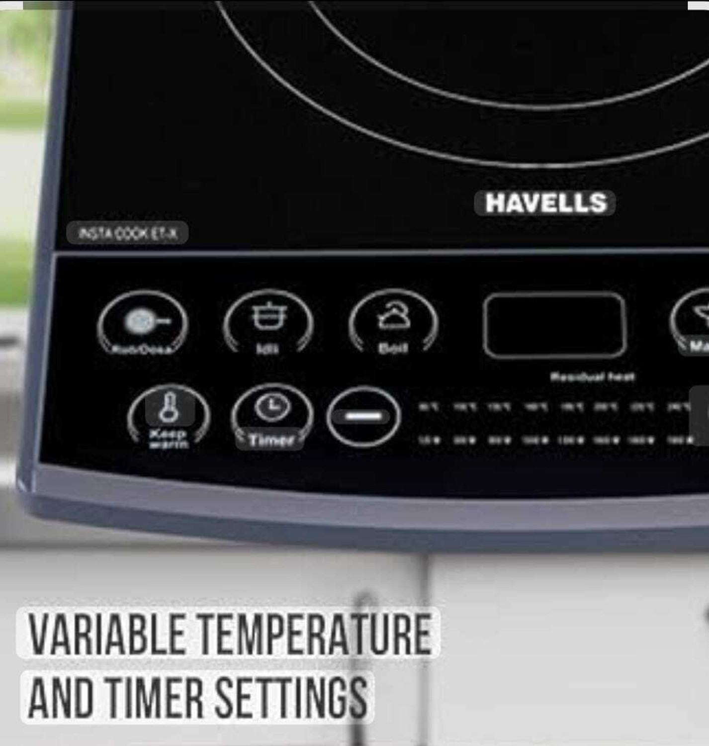 Image of HAVELLS 1900 W Induction Cooktop Push Button