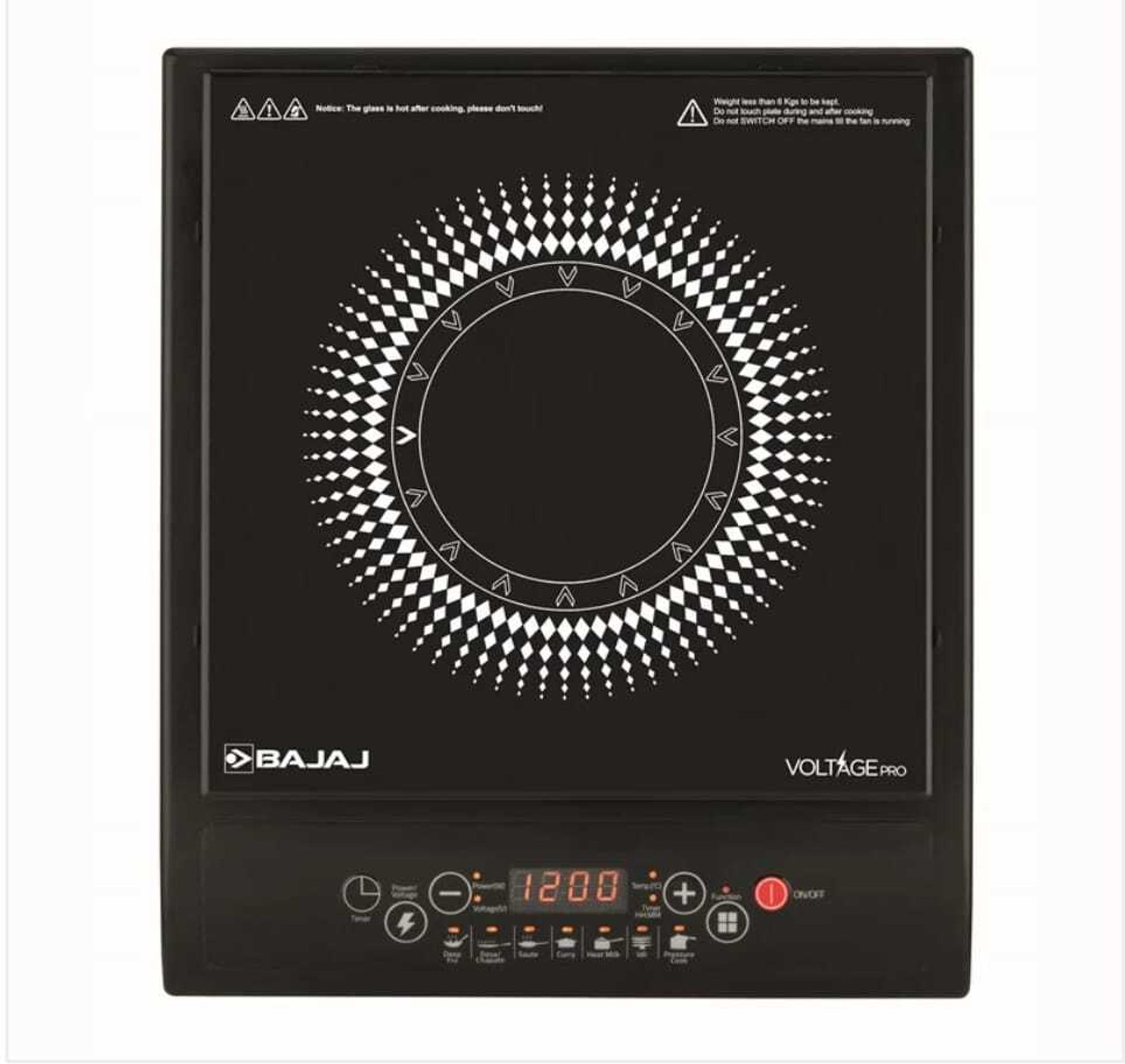 Image of BAJAJ 1200 W Induction Cooktop Push Button
