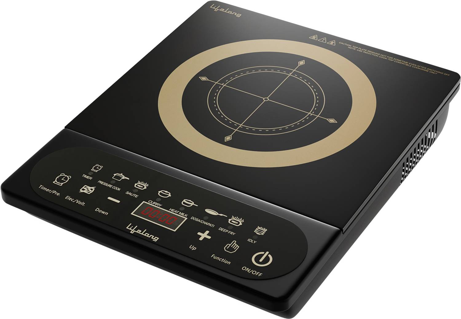 Lifelong 2100W Induction Cooktop Black