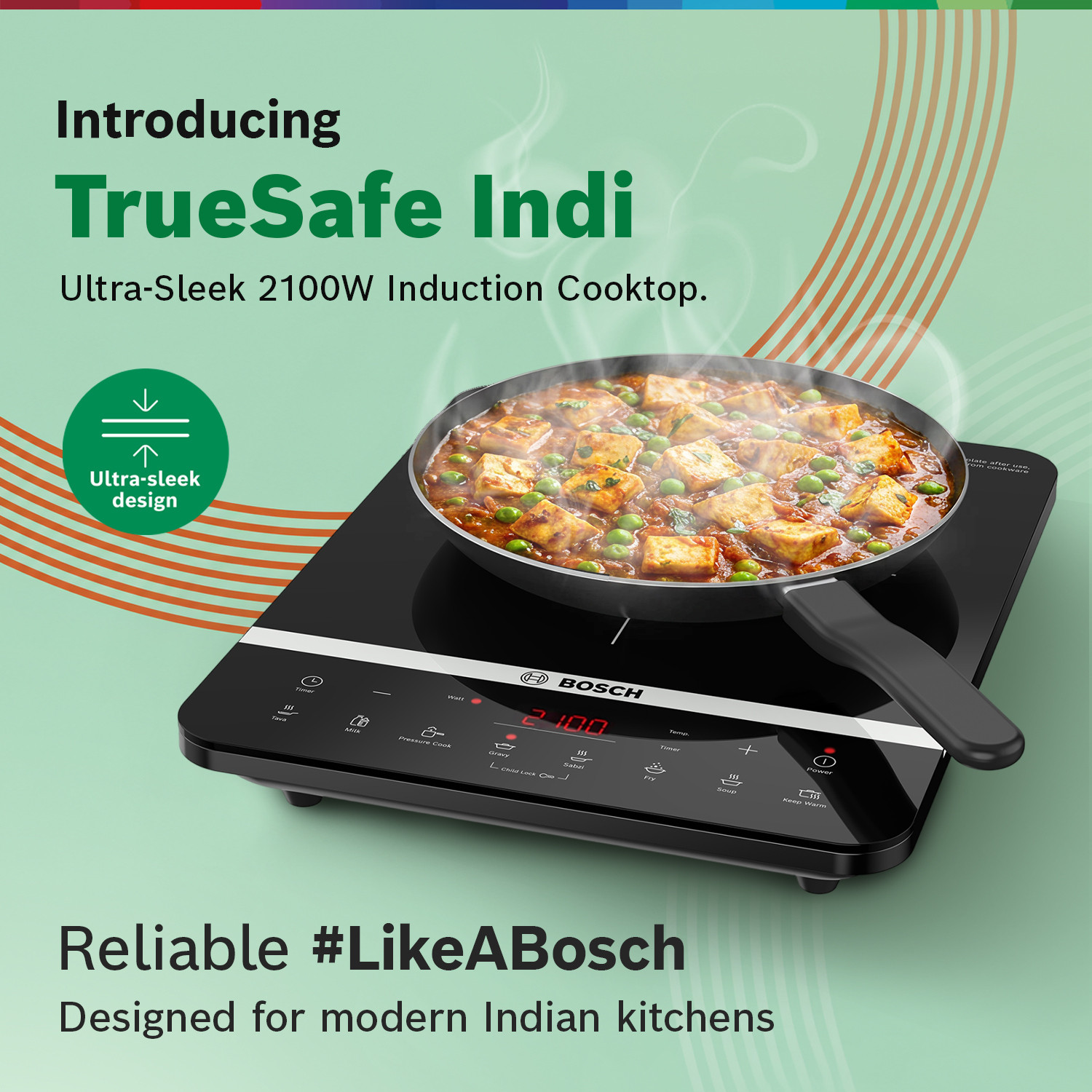 Image of BOSCH 2100 W Induction Cooktop Touch Panel