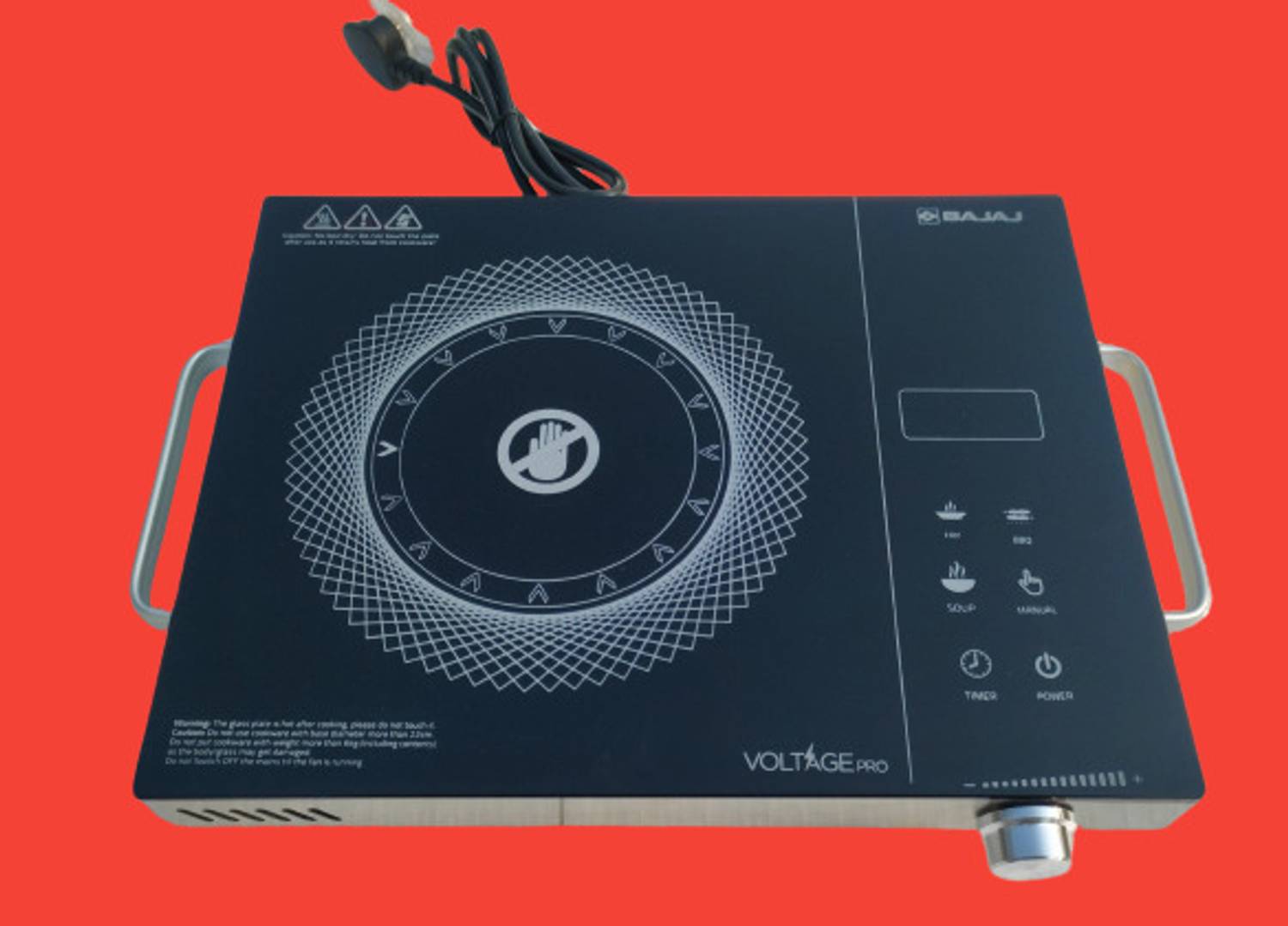 BAJAJ 2200 W Radiant Cooktop Touch Panel, Jog Dial