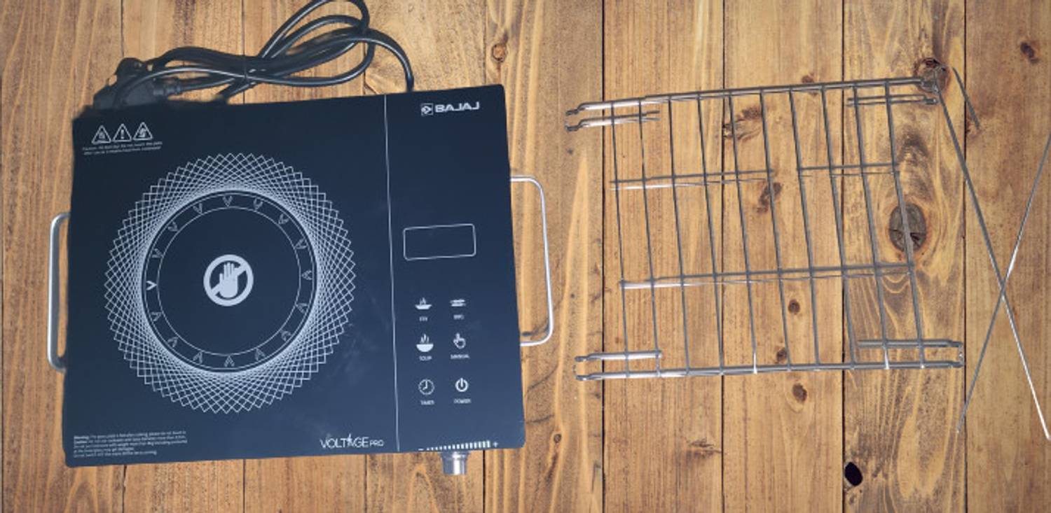BAJAJ 2200 W Radiant Cooktop Jog Dial, Touch Panel, White - Image 2