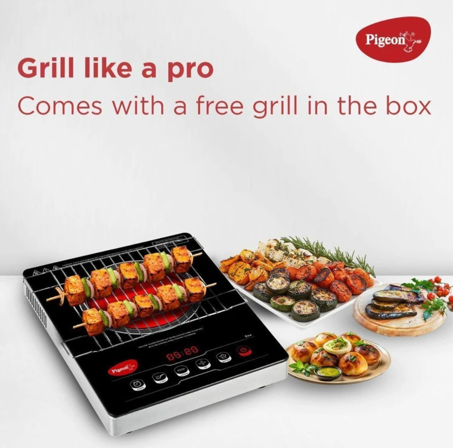 Image of Pigeon 2000 W Infrared Cooktop Touch Panel