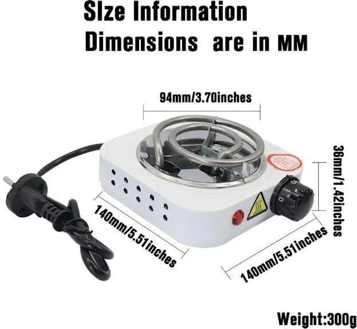 Image of PRANMATRASELLS 500 W Induction Cooktop Push Button