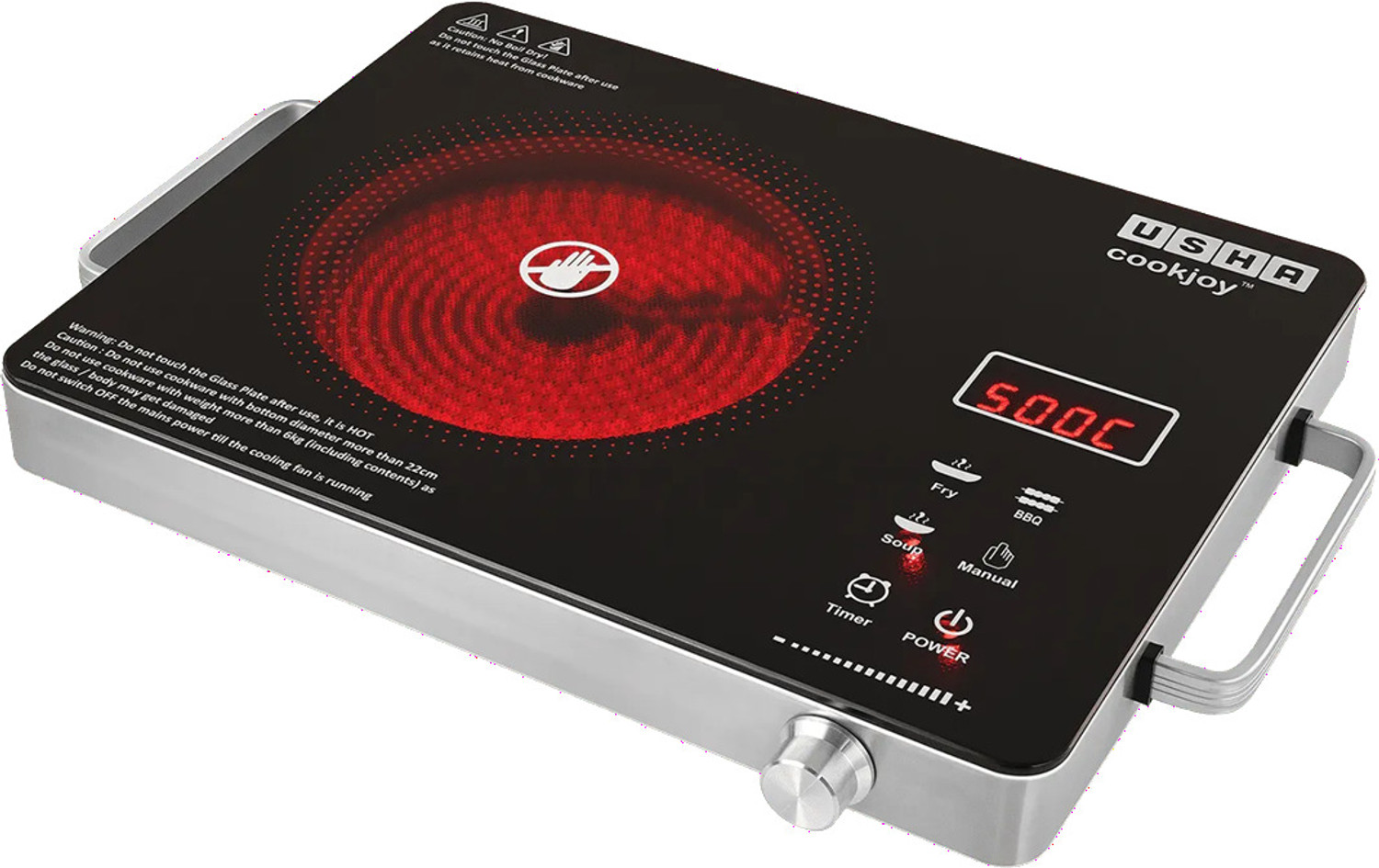Image of USHA 2200 W Infrared Cooktop Touch Panel