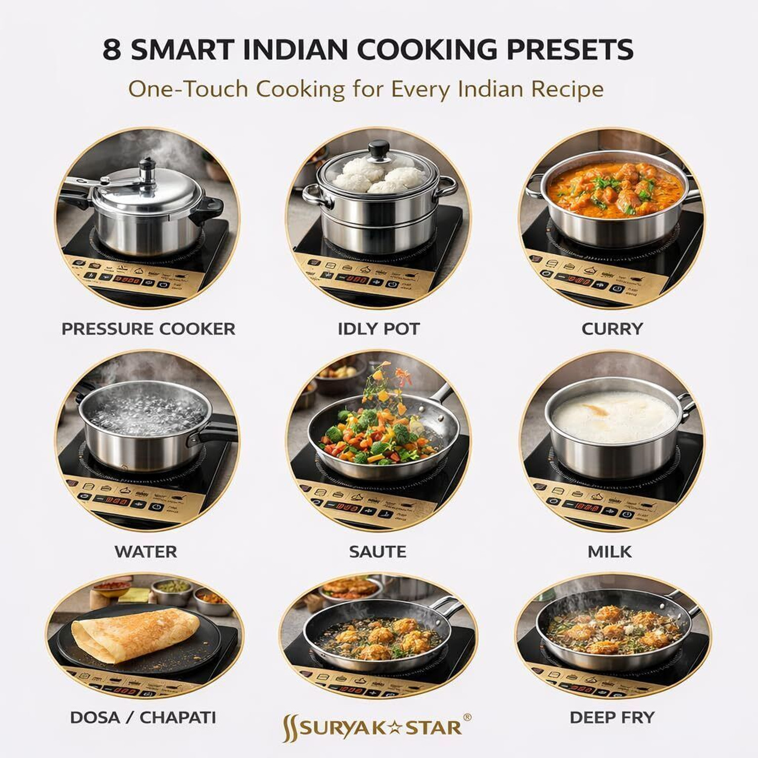 Image of vastrmitr 40 W Induction Cooktop Touch Panel