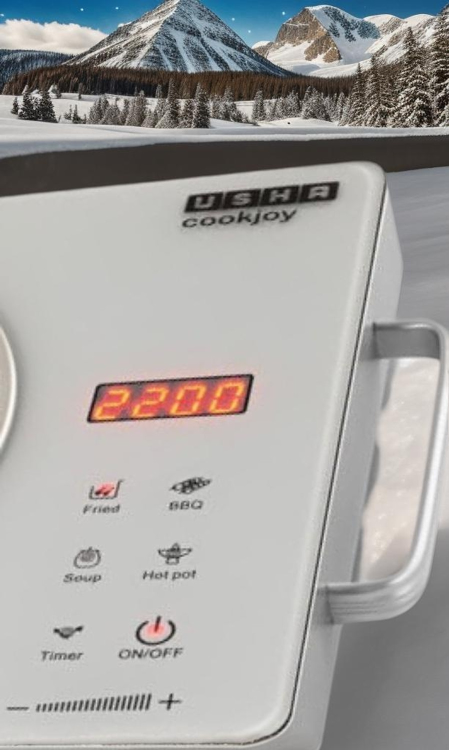Image of USHA 2200 W Infrared Cooktop Touch Panel, Jog Dial