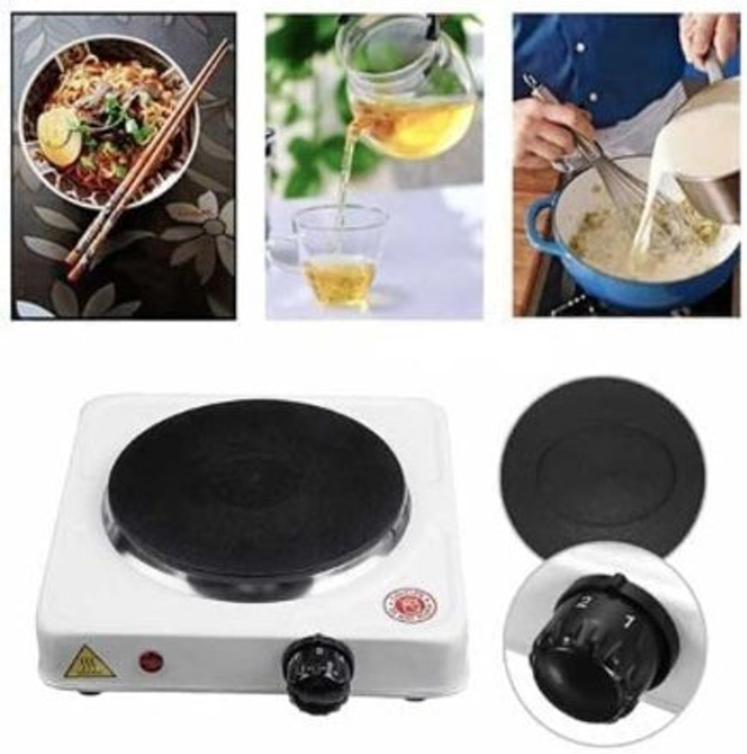 Image of TRENDING TREASURES 1000 W Radiant Cooktop Push Button