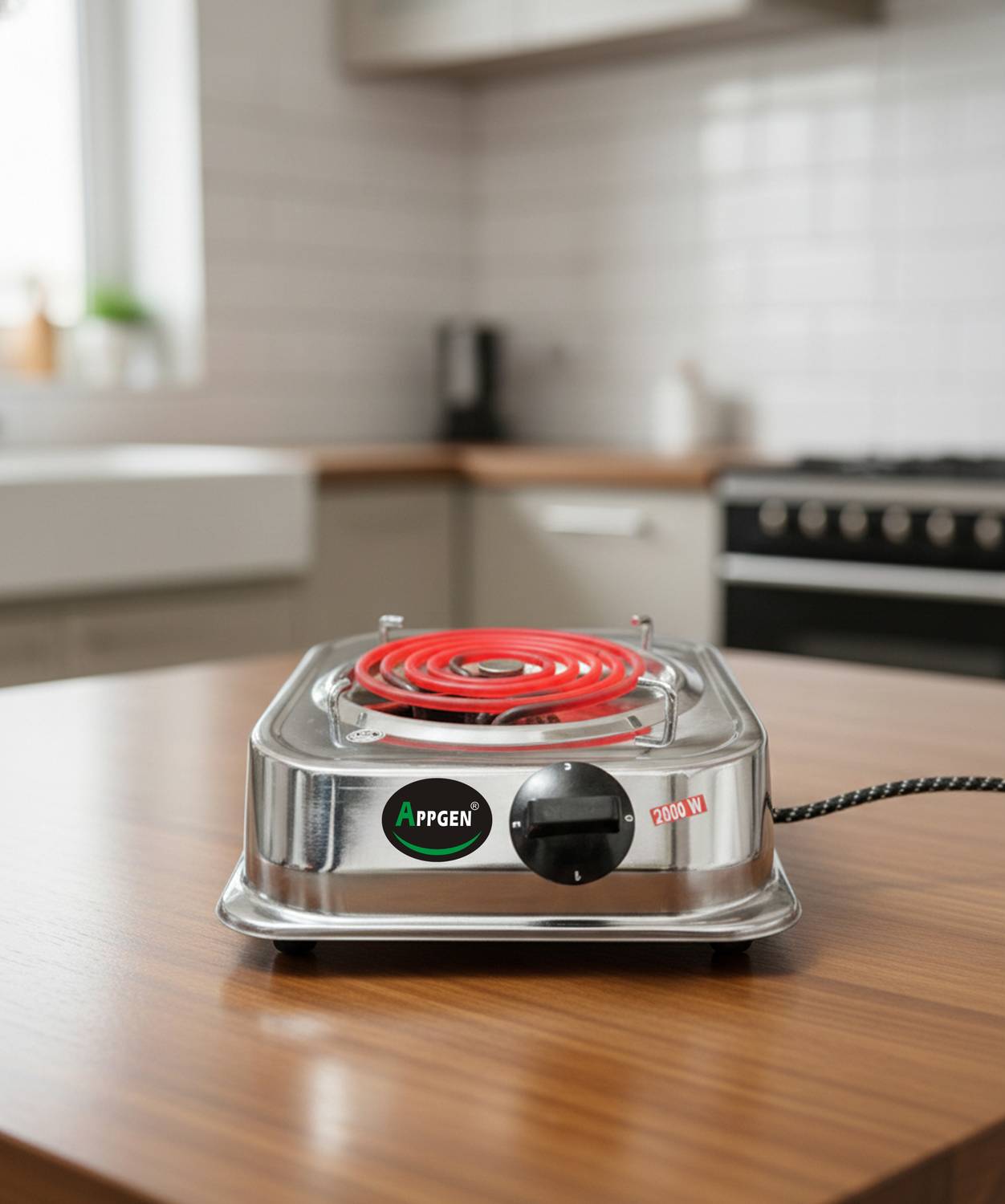 APPGEN 2000 W Radiant Cooktop Jog Dial