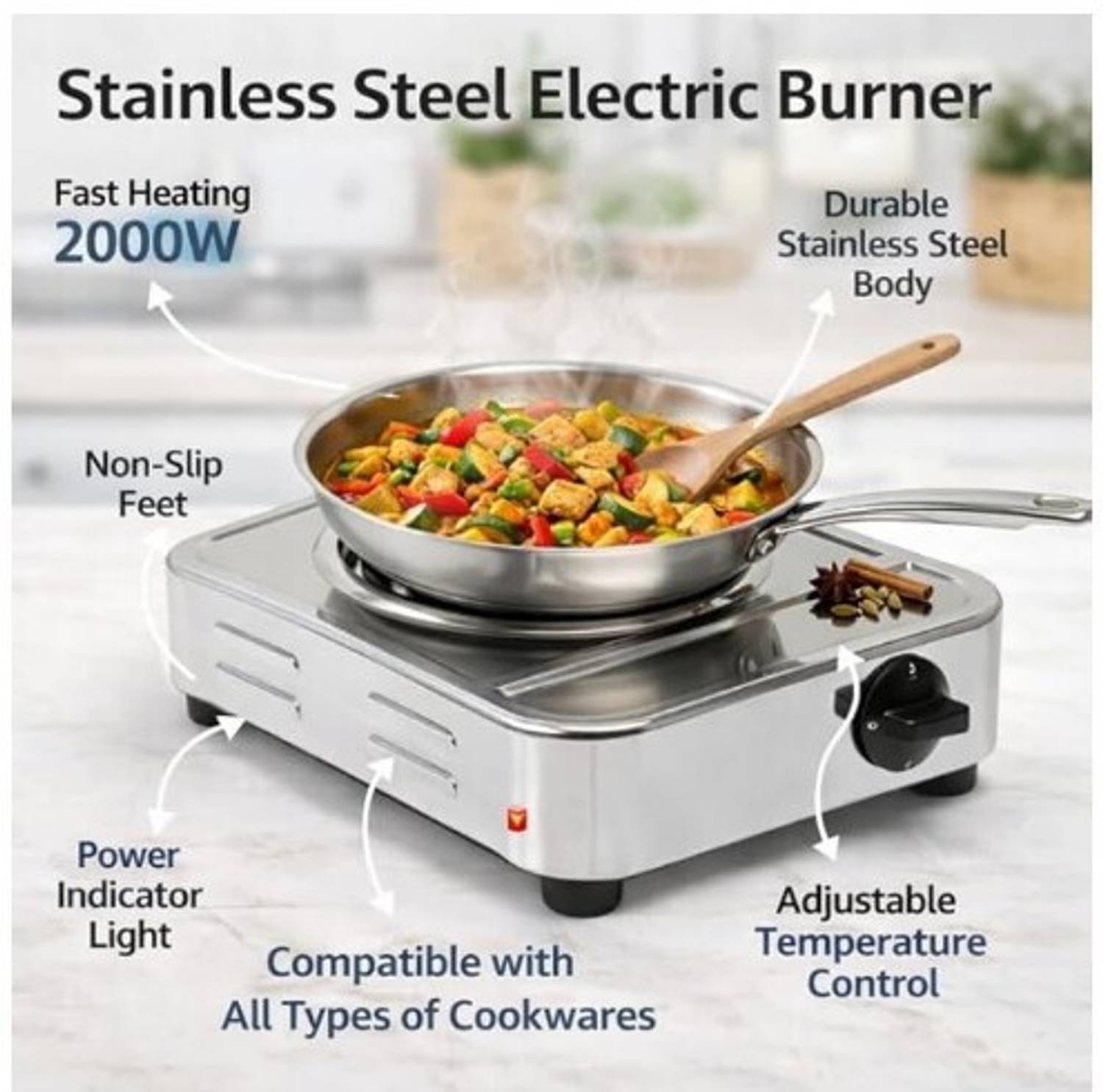 komexs2000 Electric Cooking Heater (1 Burner)