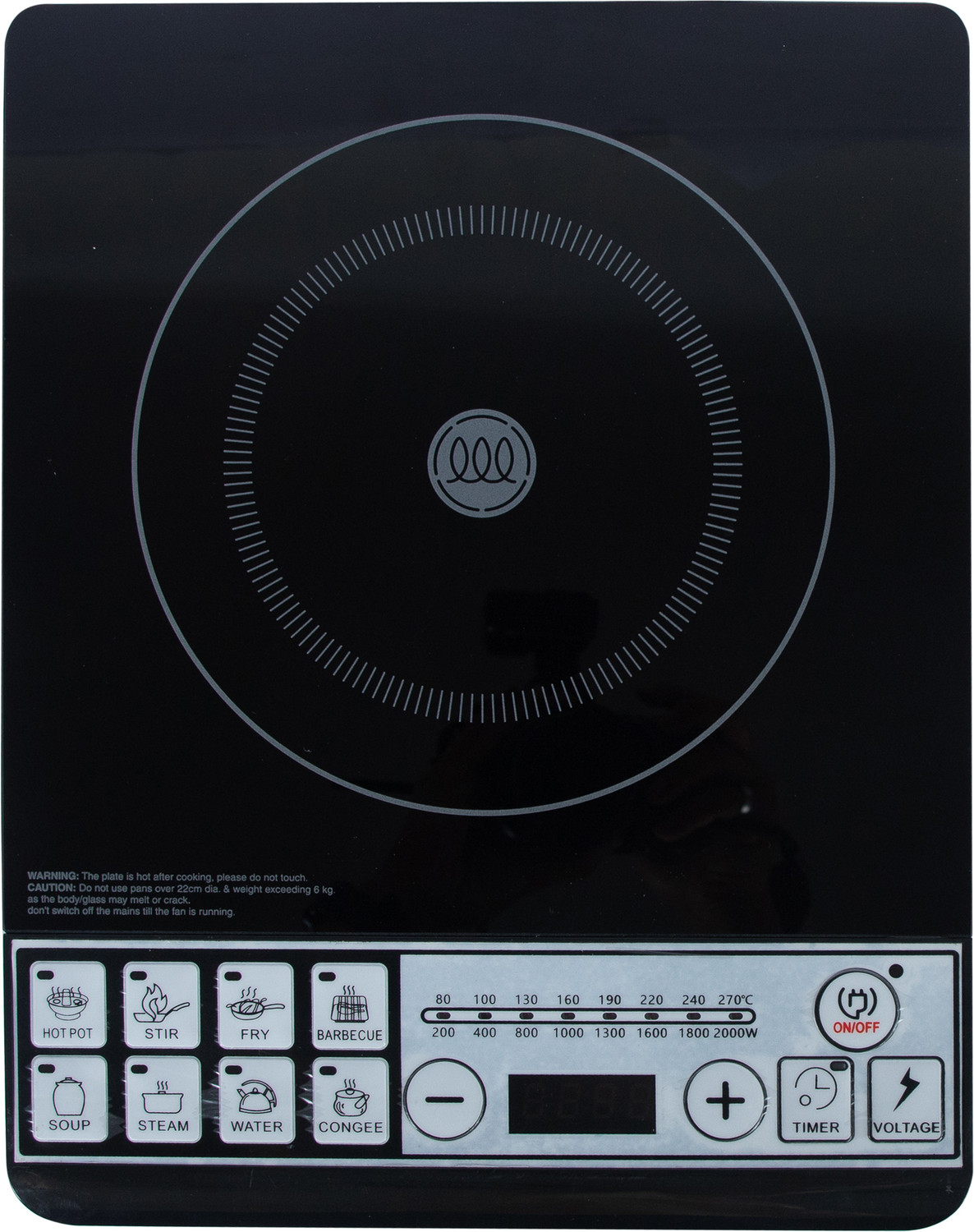 Image of HPC ultra 2000 W Induction Cooktop Touch Panel, Push Button