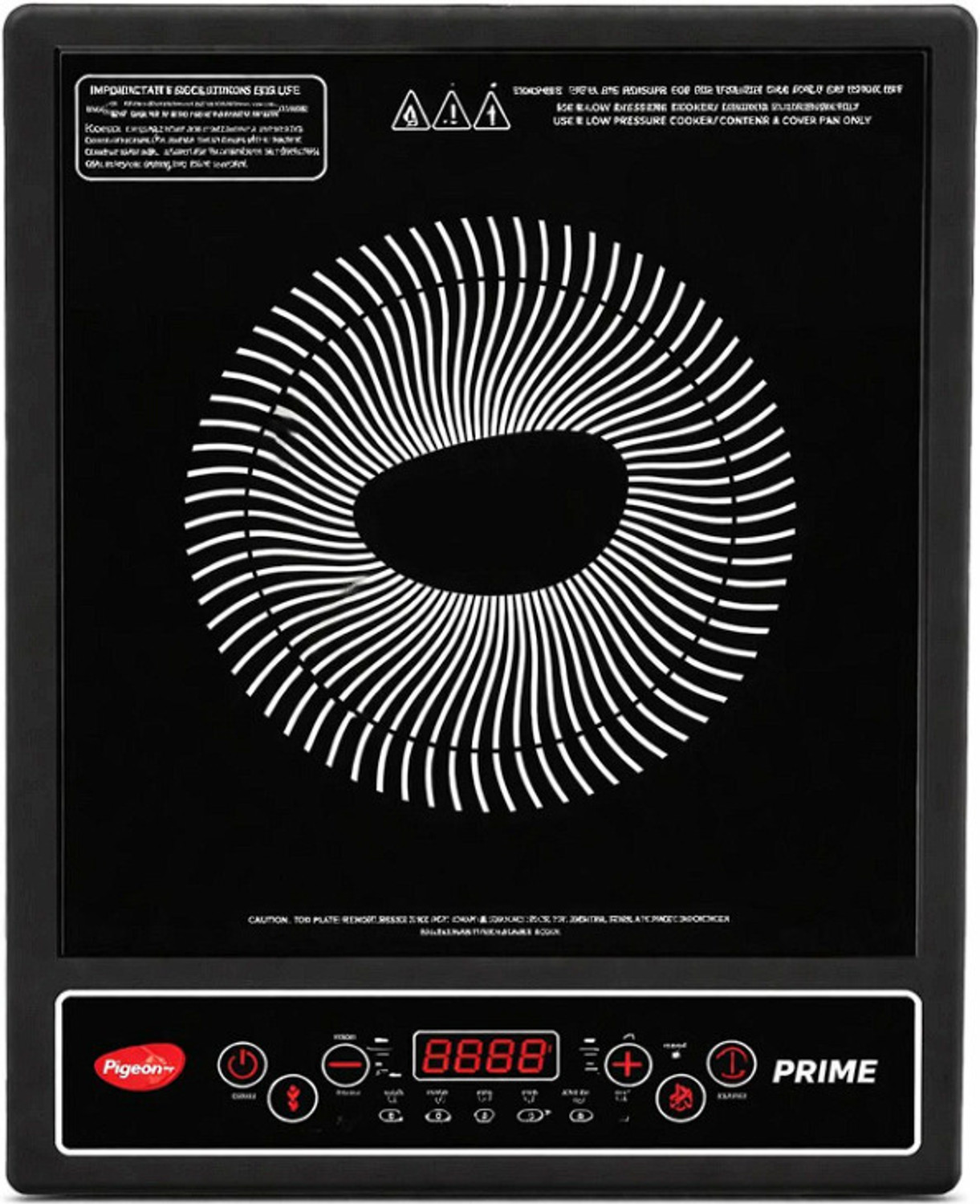 Image of Pigeon 1800 W Induction Cooktop Push Button