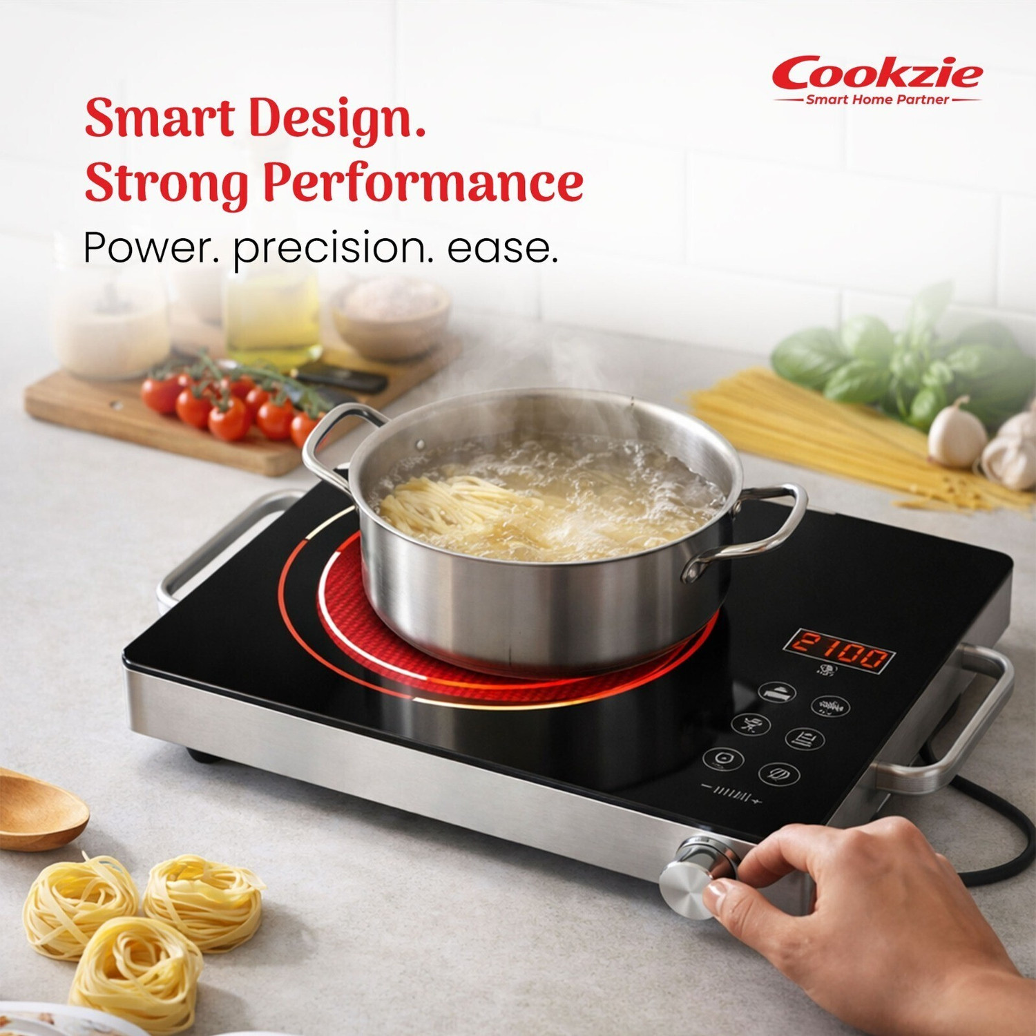 Image of Cookzie 2200 W Infrared Cooktop Touch Panel