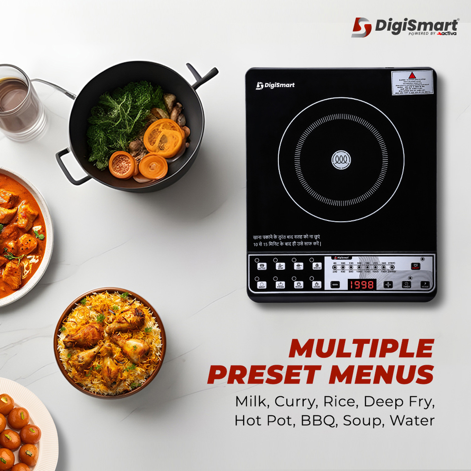 Image of DIGISMART 1998 W Induction Cooktop Push Button