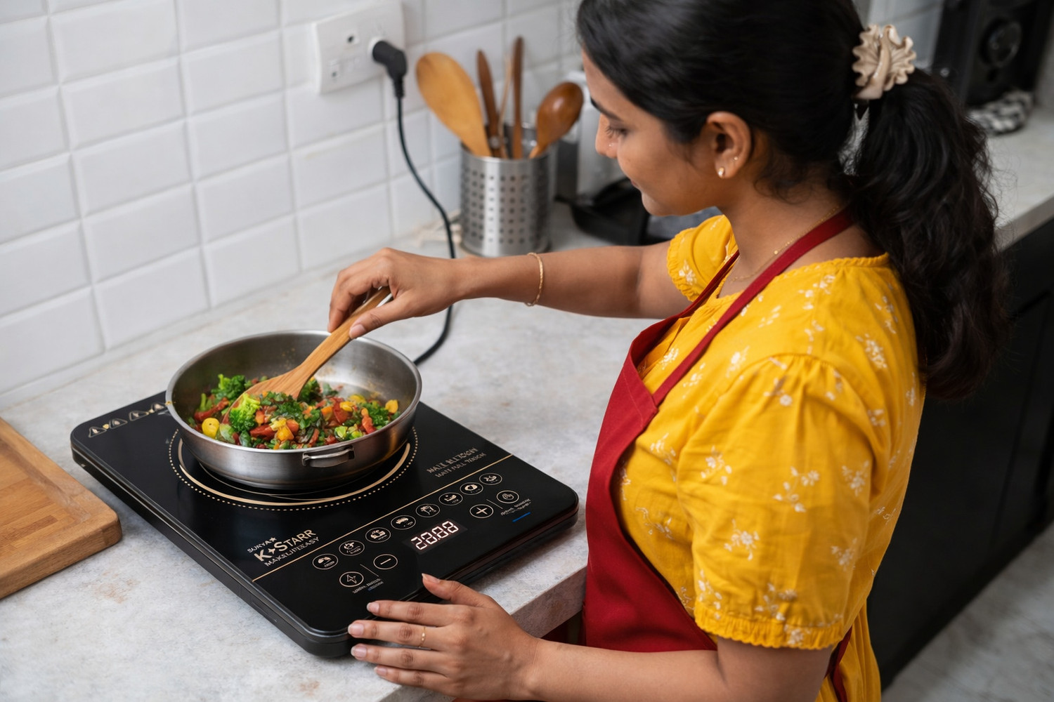 Image of K Starr 2000 W Induction Cooktop Touch Panel