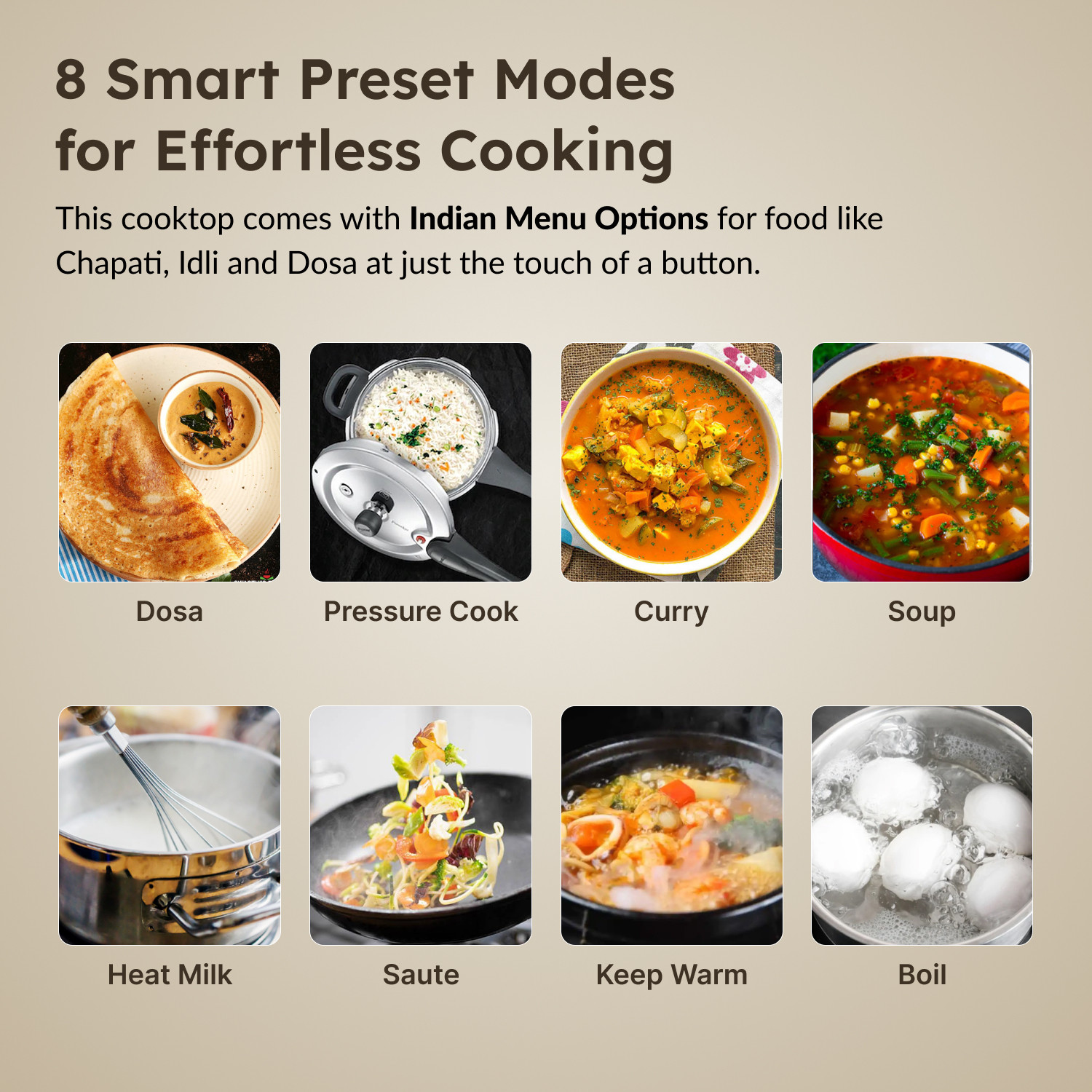Image of Prestige 1600 W Induction Cooktop Push Button
