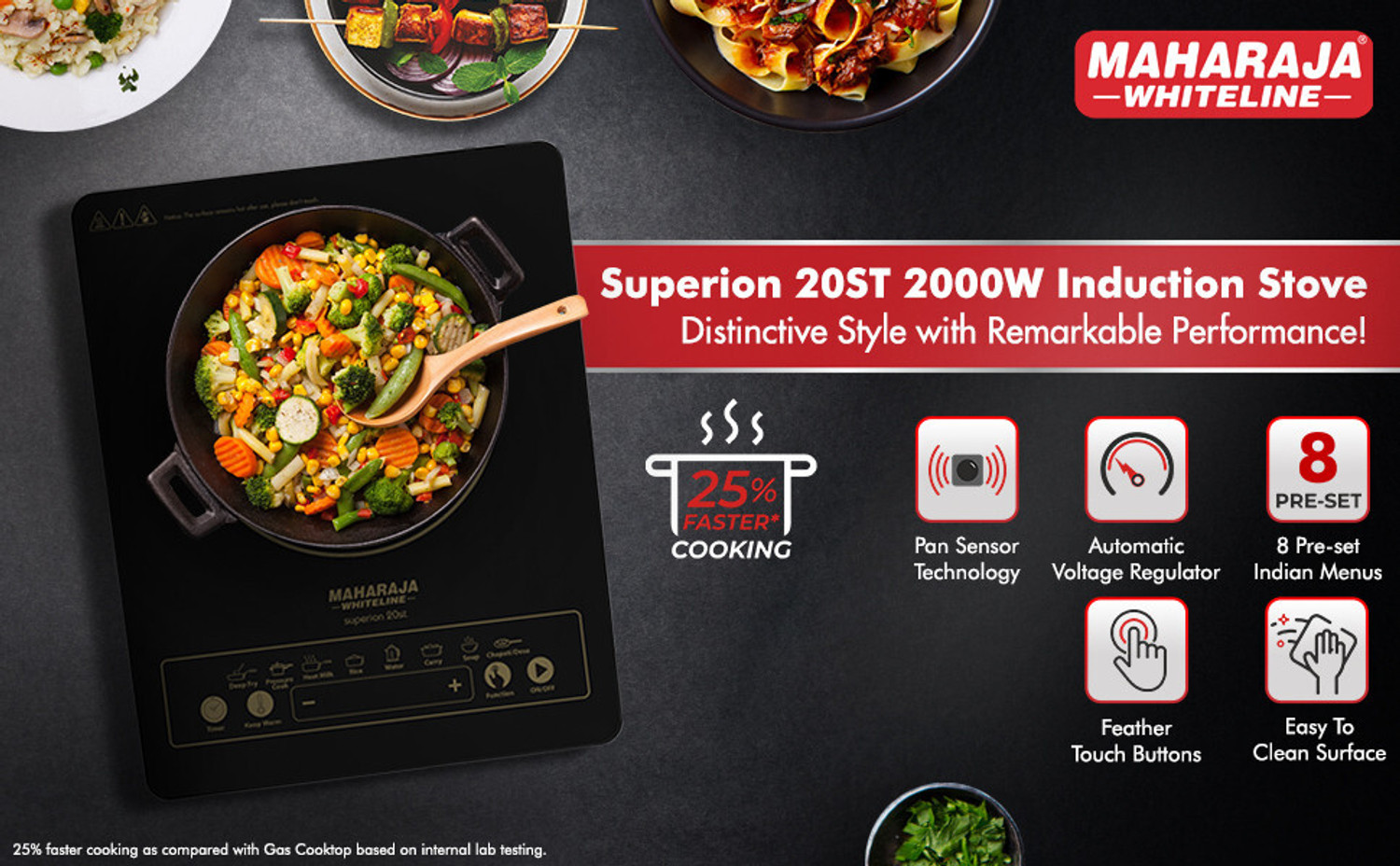 Image of MAHARAJA WHITELINE 2000 W Induction Cooktop Push Button