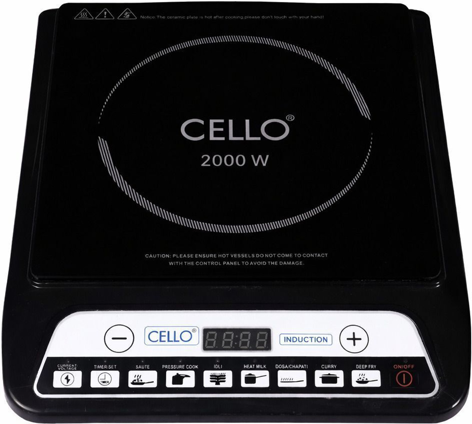 Image of CELLO 2000 W Induction Cooktop Push Button