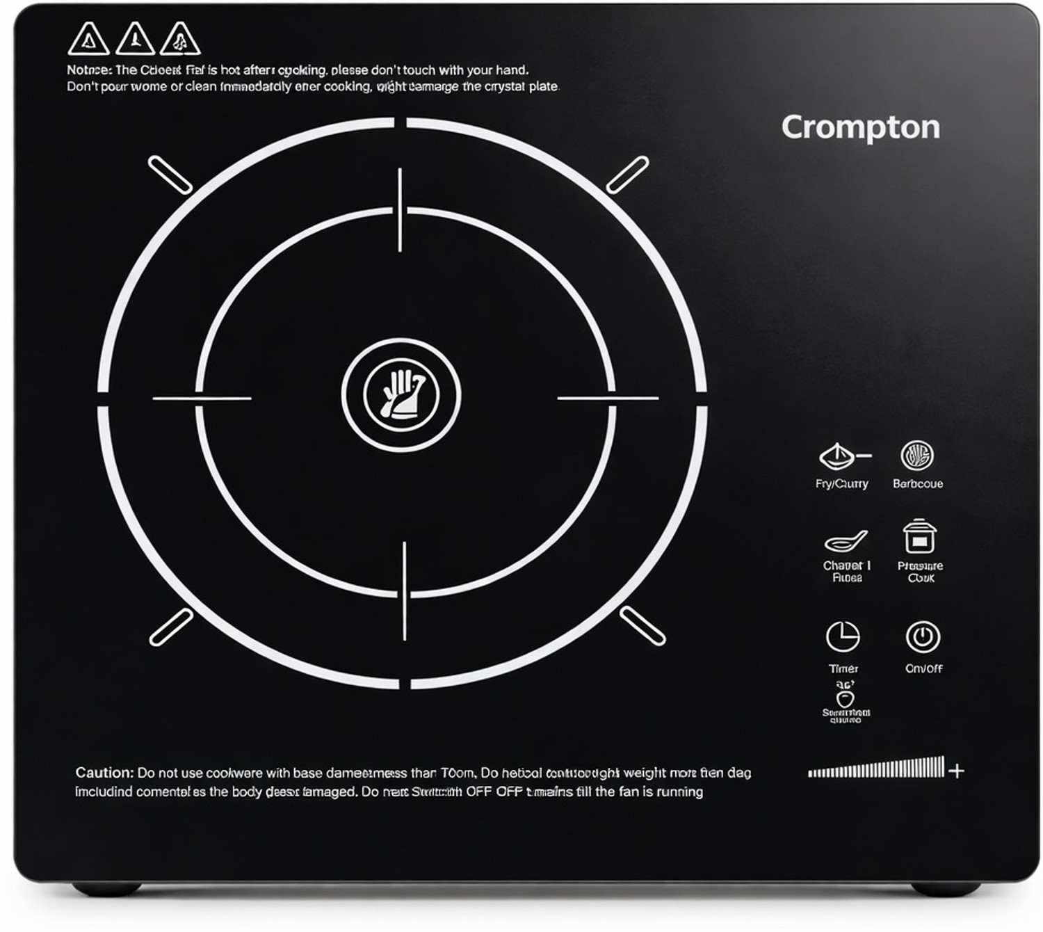 Image of Crompton 2200 W Infrared Cooktop Touch Panel