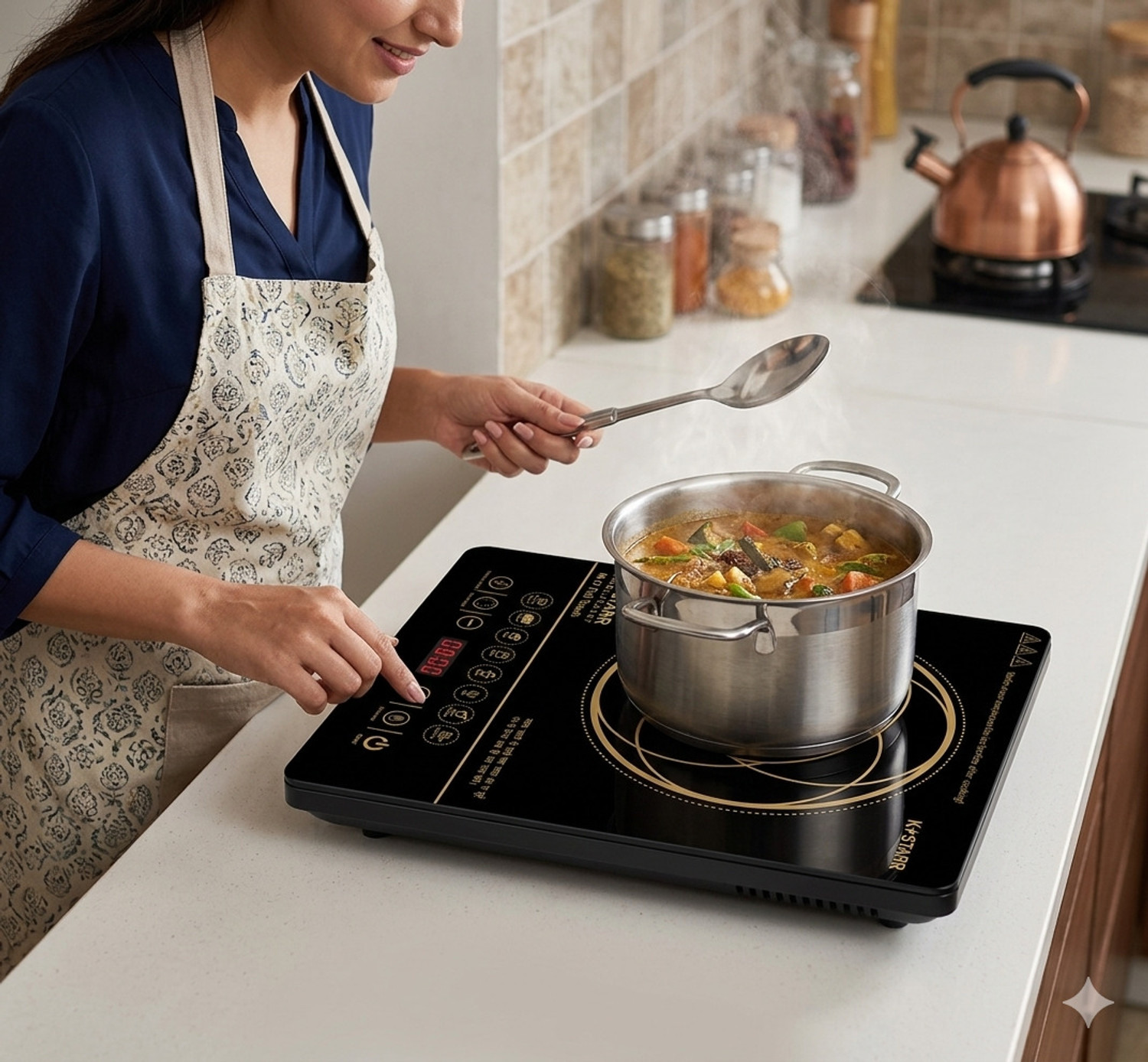 Image of SURYA KSTAR 2000 W Induction Cooktop Touch Panel