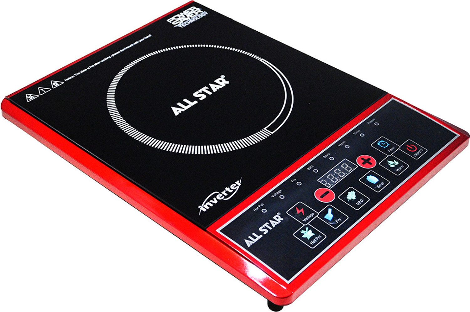 Image of All Star 2000 W Induction Cooktop Touch Panel