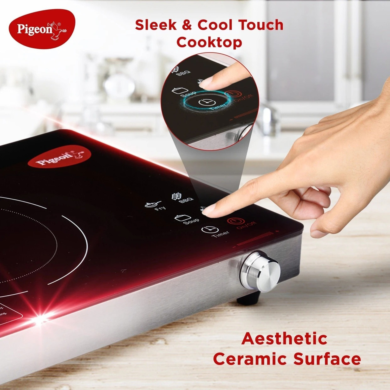 Image of Pigeon 2200 W Radiant Cooktop Touch Panel
