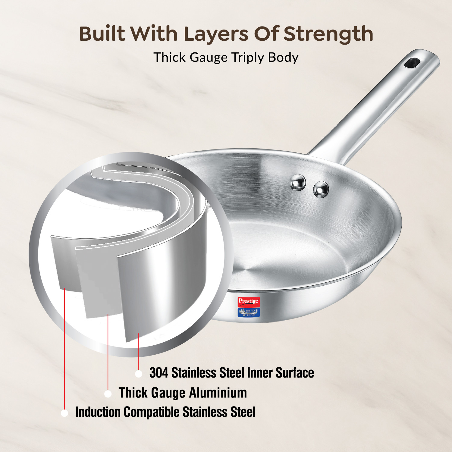 Image of Prestige 1600 W Induction Cooktop Push Button