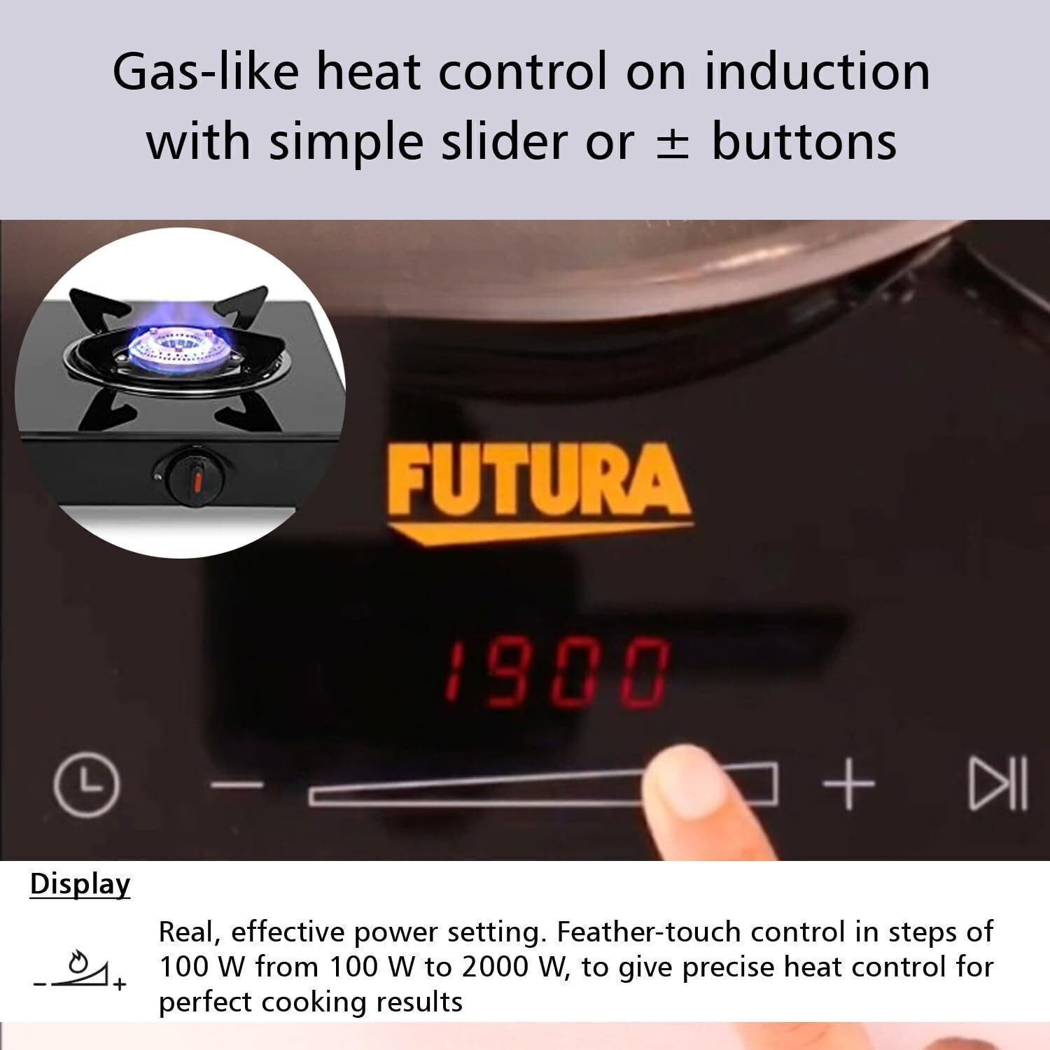 Image of Hawkins 2000 W Induction Cooktop Touch Panel