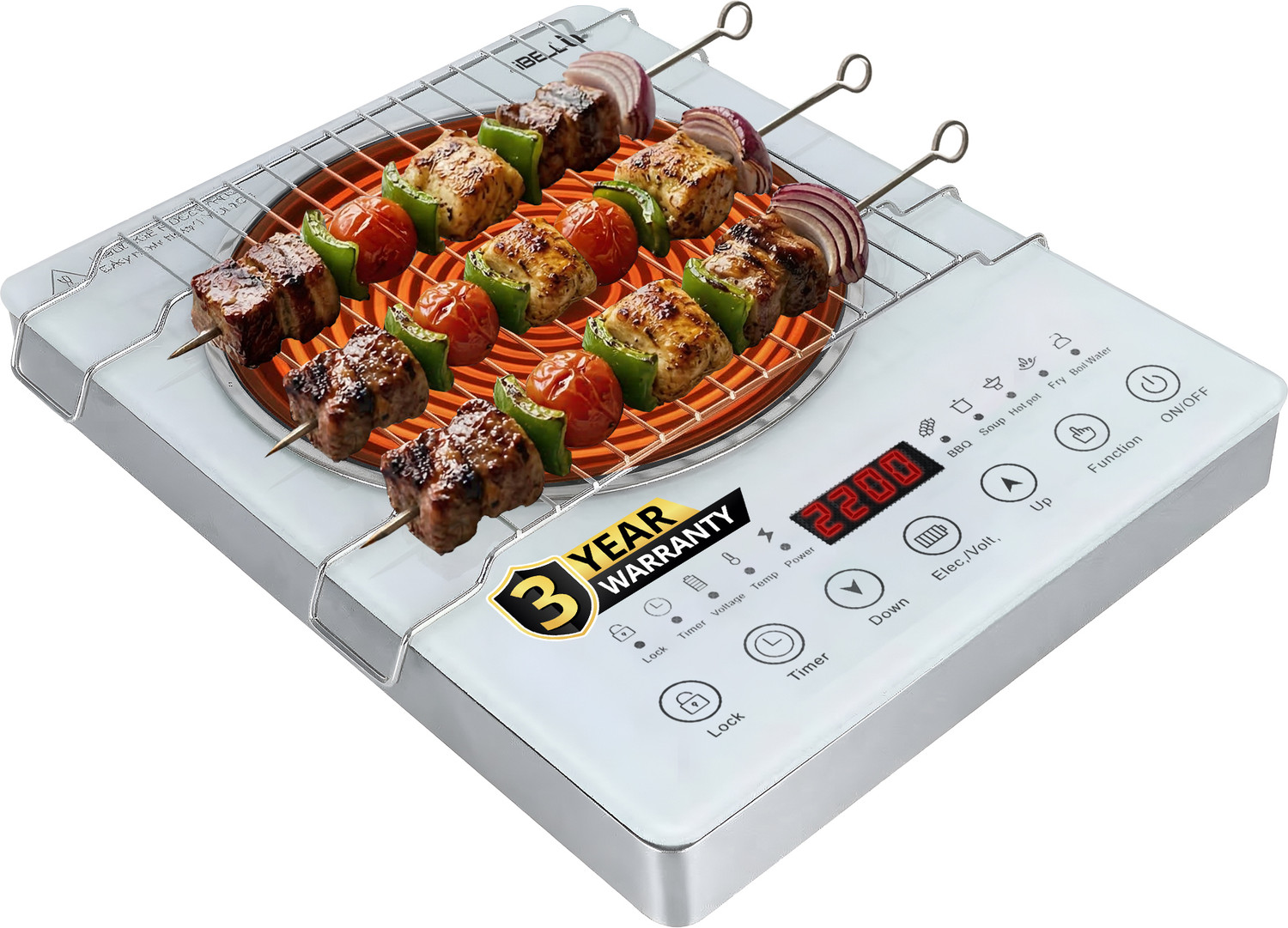 Image of iBELL 2200 W Infrared Cooktop Touch Panel