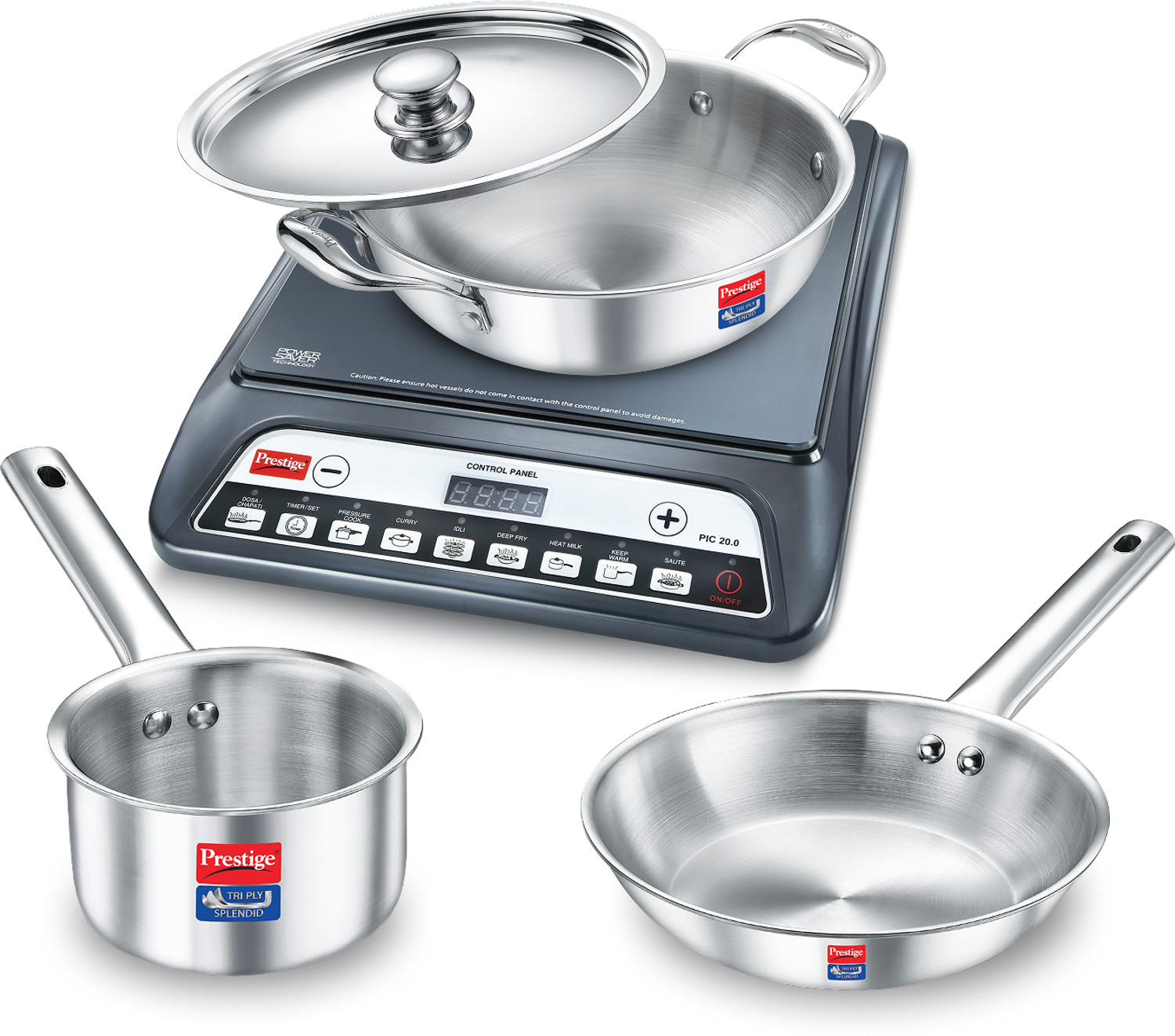 Image of Prestige 1600 W Induction Cooktop Push Button