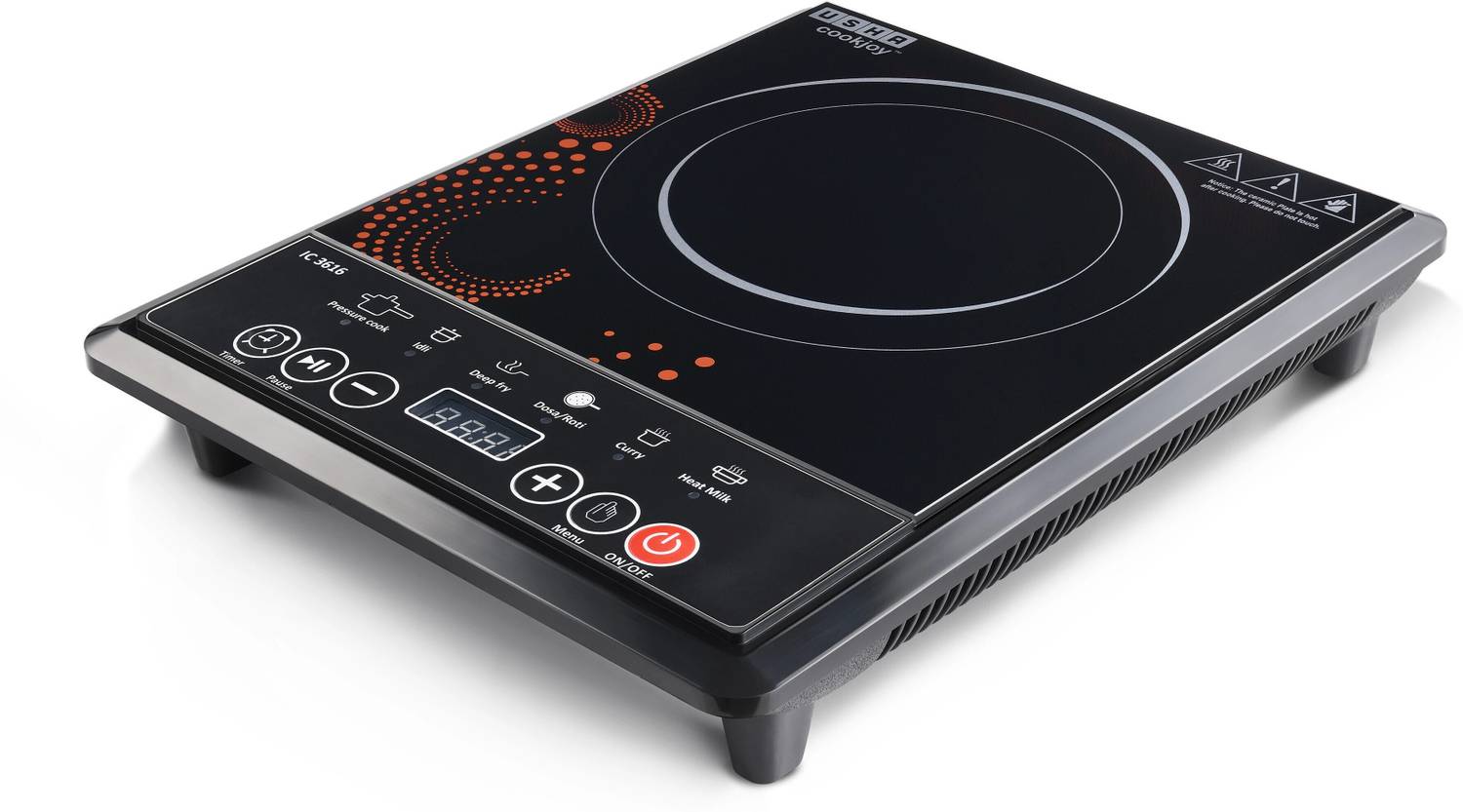 USHA 1600W Induction Cooktop Push Button - Image 3