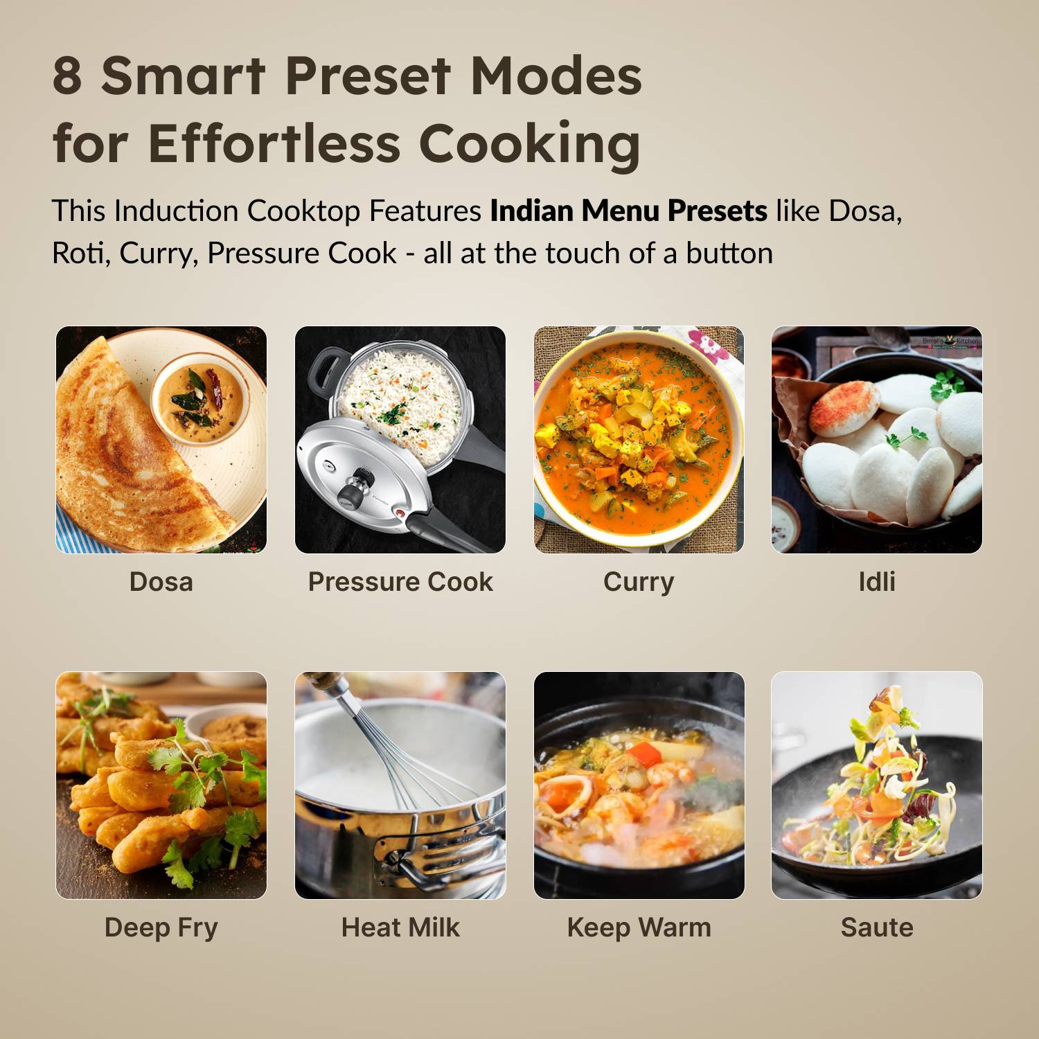 Prestige 1600 W Induction Cooktop Push Button - Image 5